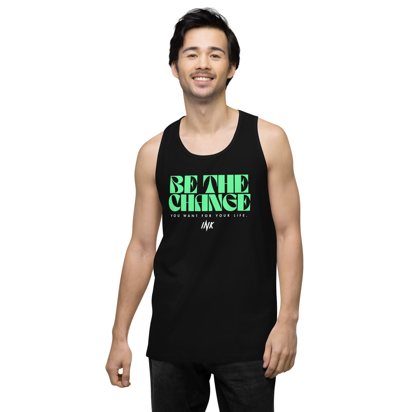 "Be The Change" EliteBlend Premium Tank Top