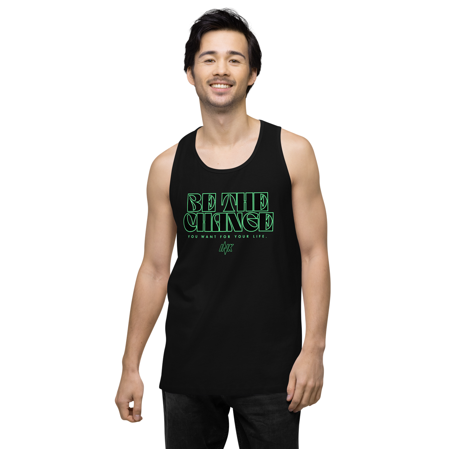 "Be The Change" EliteBlend Premium Tank Top