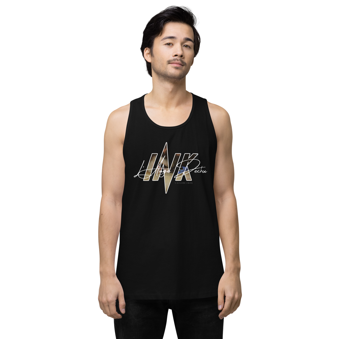 “L'Ange Dechu x Alexandre Cabanel” motif EliteBlend Premium Tank Top