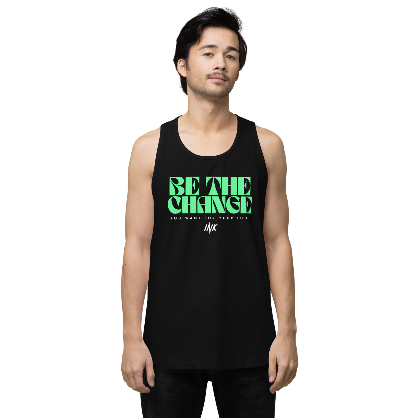 "Be The Change" EliteBlend Premium Tank Top