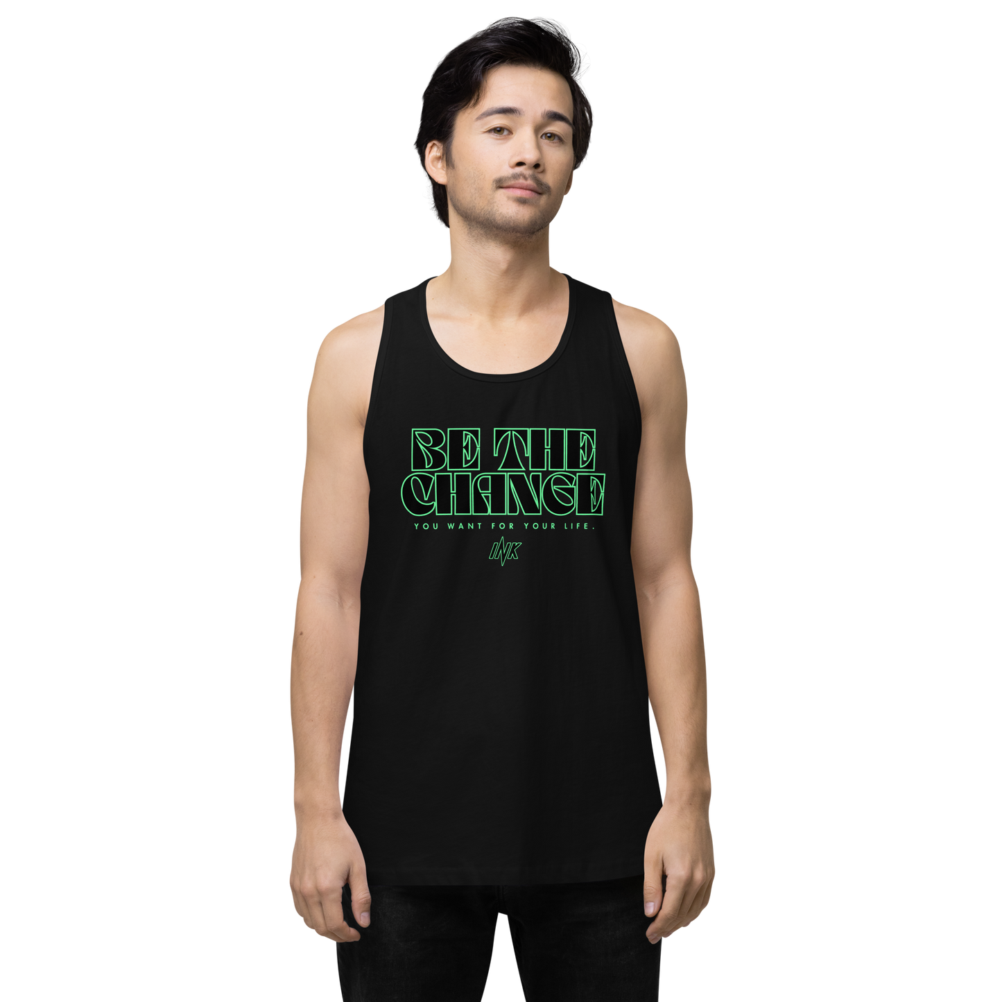 "Be The Change" EliteBlend Premium Tank Top