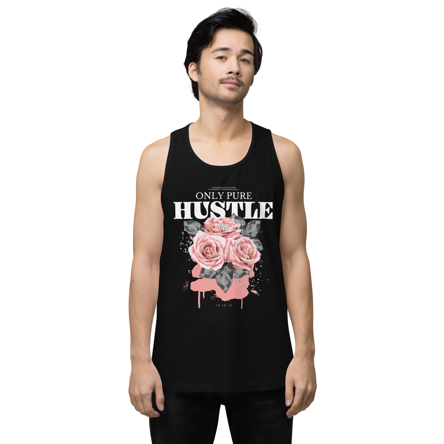 EliteBlend Premium Tank Top with "Only Pure Hustle" motif