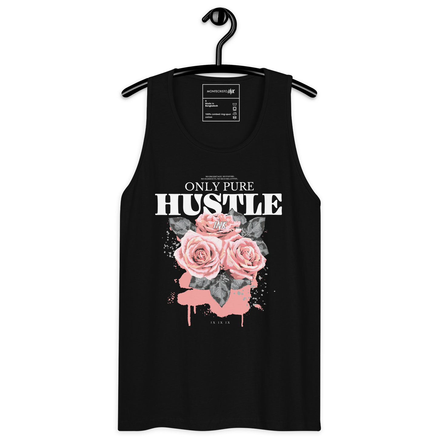 EliteBlend Premium Tank Top with "Only Pure Hustle" motif