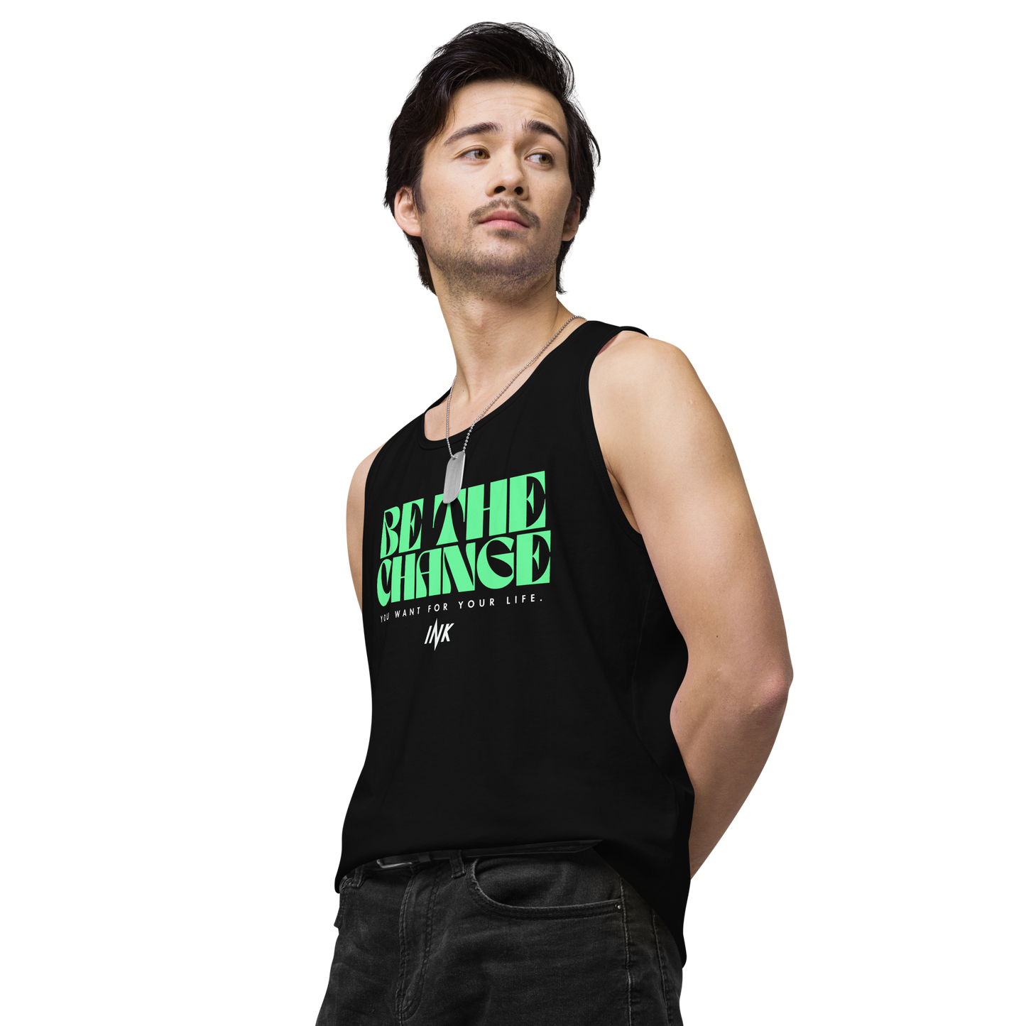 "Be The Change" EliteBlend Premium Tank Top