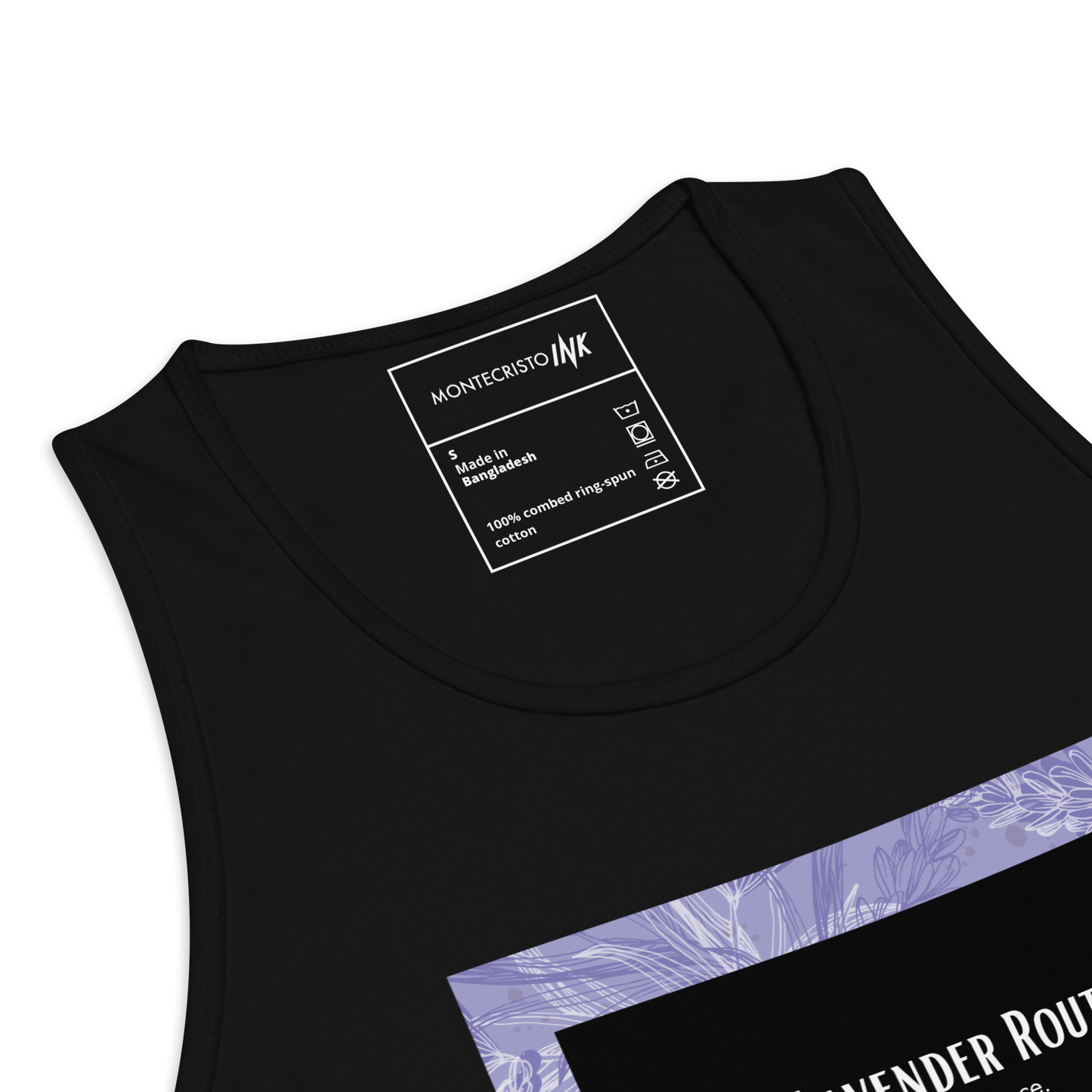 “The Lavender Route” motif EliteBlend Premium Tank Top