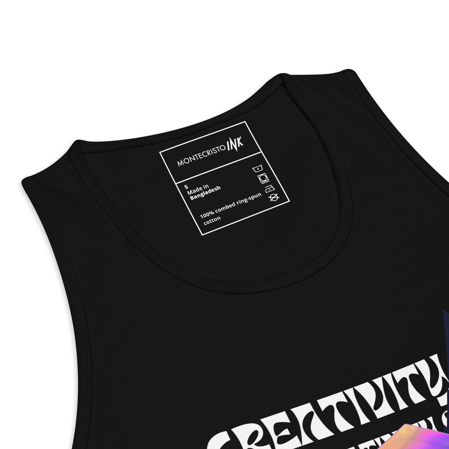 EliteBlend Premium Tank Top with Iconic "Cube of Creativity" print