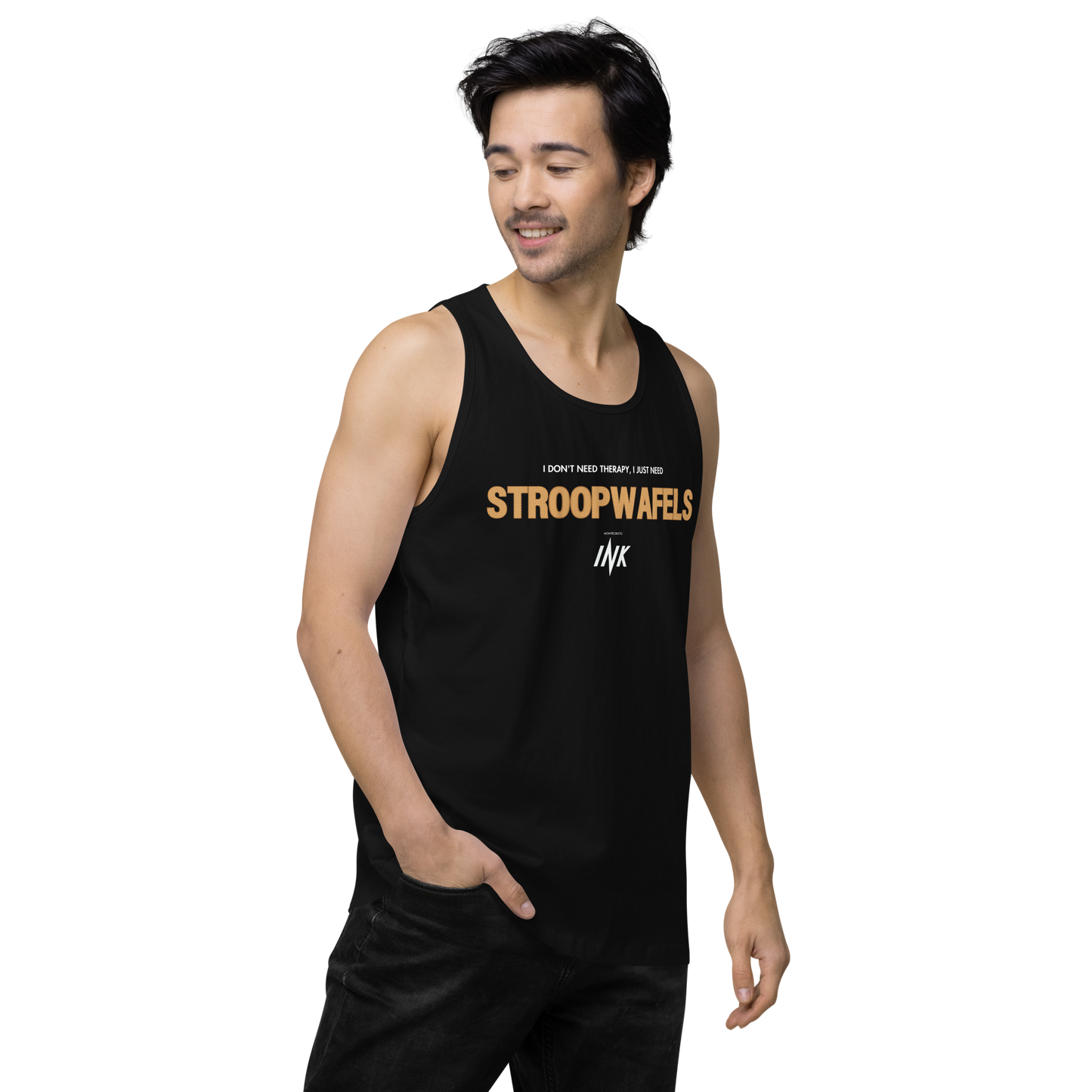 "I Don't Need Therapy, I Just Need STROOPWAFELS" EliteBlend Premium Tank Top