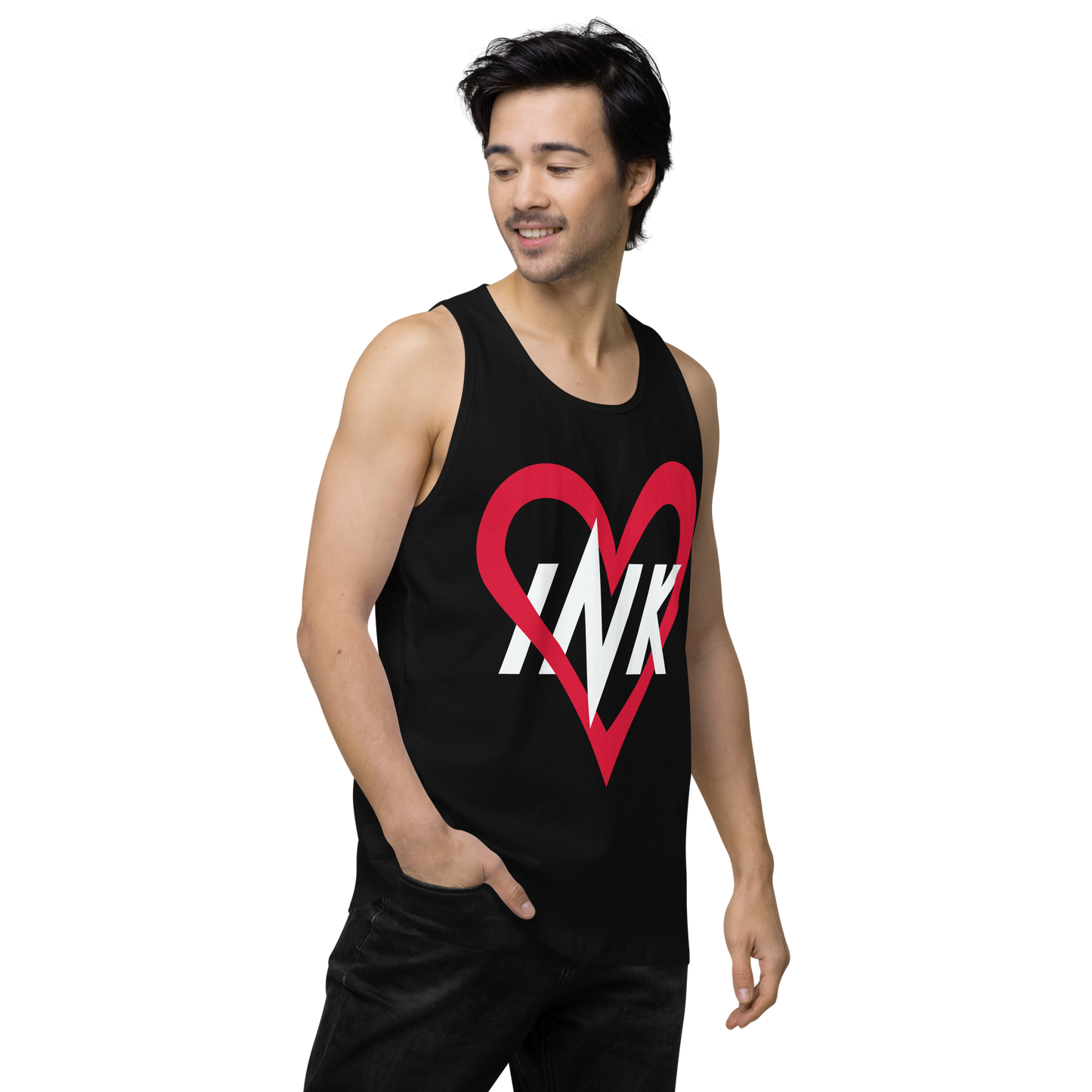 EliteBlend Premium Tank Top with "Ink Love" Iconic motif