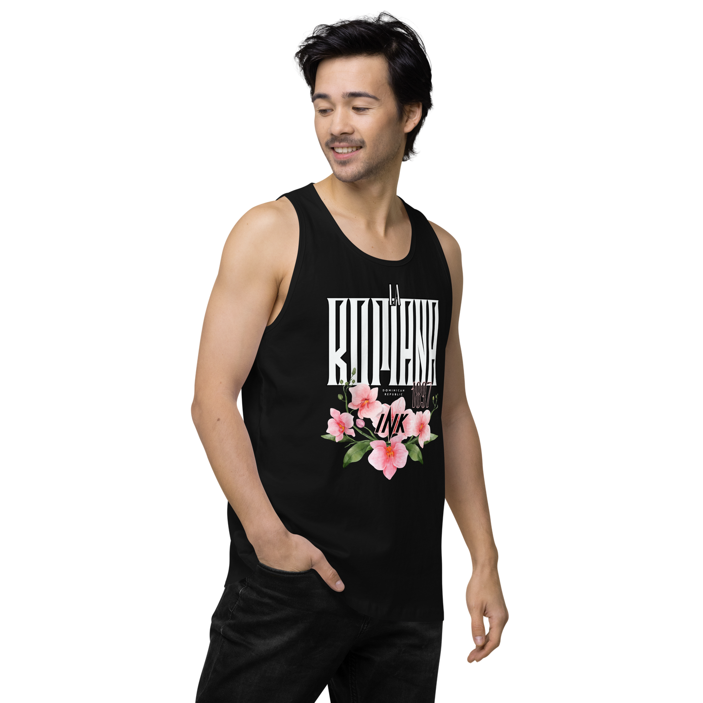 EliteBlend Premium Tank Top with “La Romana, 1897” motif