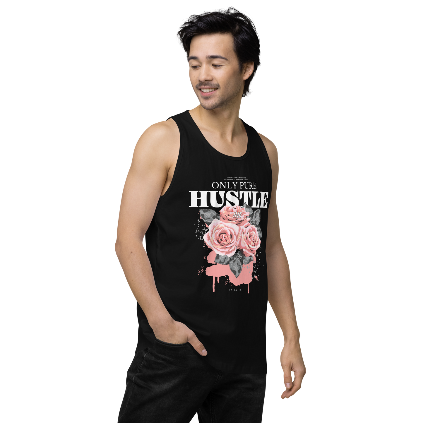 EliteBlend Premium Tank Top with "Only Pure Hustle" motif