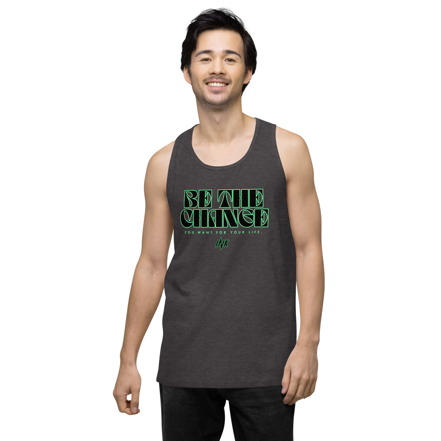 "Be The Change" EliteBlend Premium Tank Top