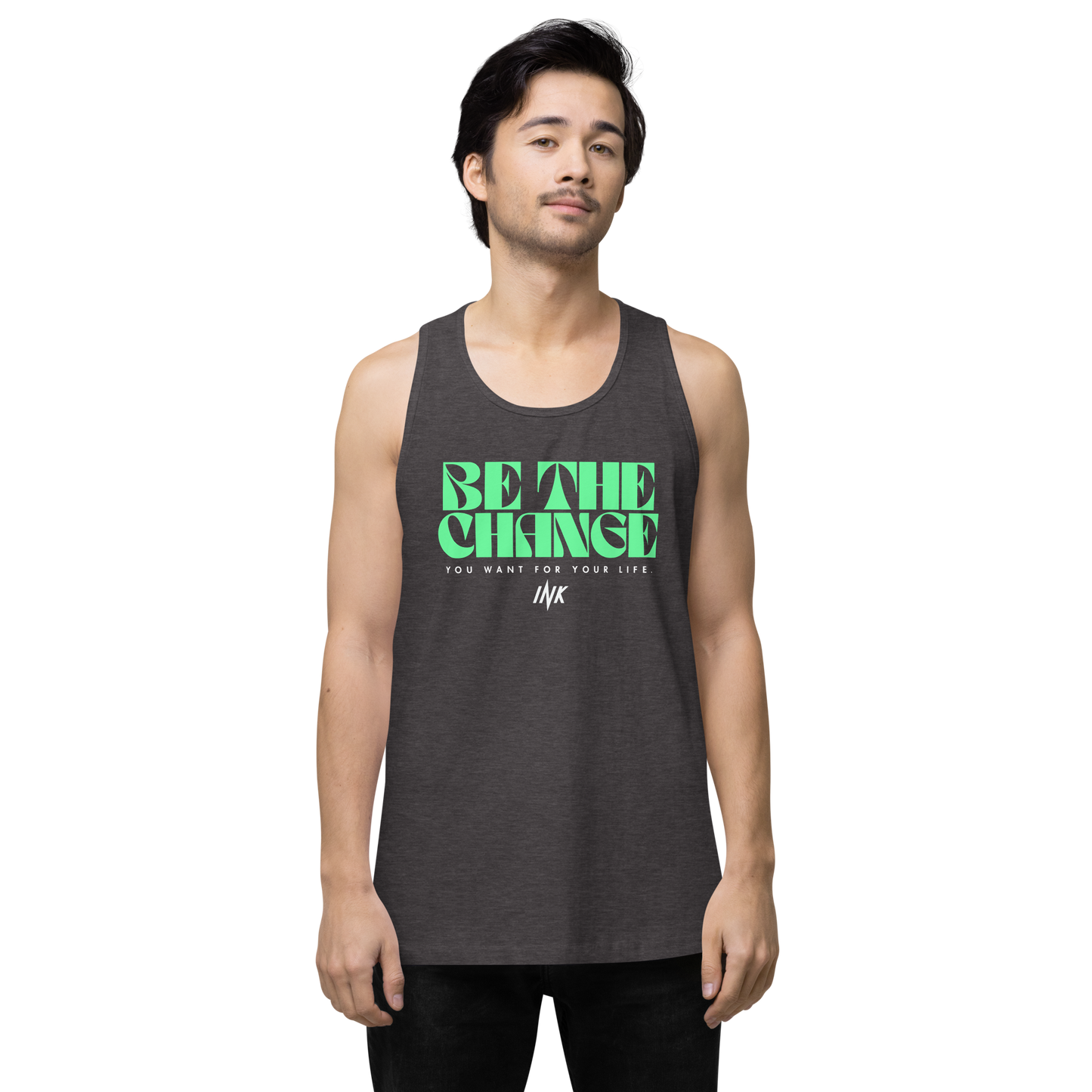 "Be The Change" EliteBlend Premium Tank Top