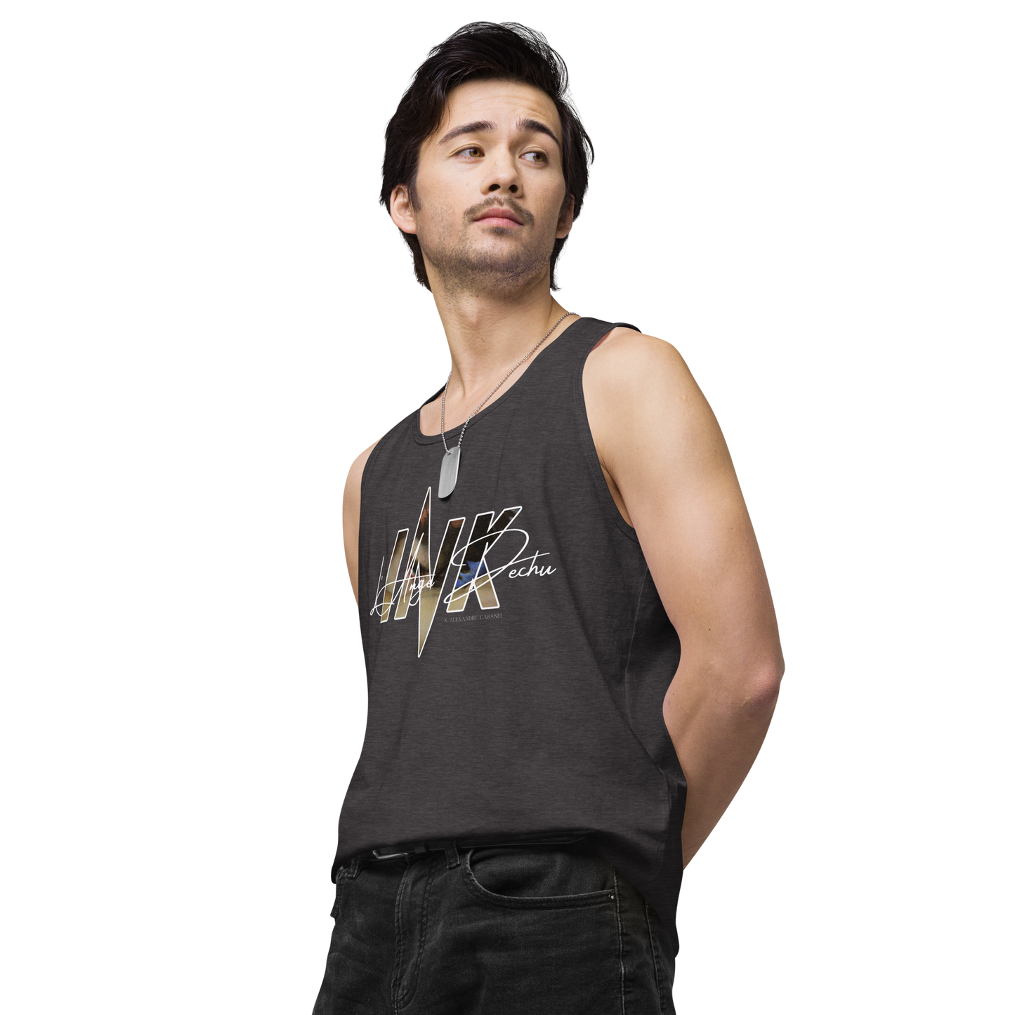 “L'Ange Dechu x Alexandre Cabanel” motif EliteBlend Premium Tank Top