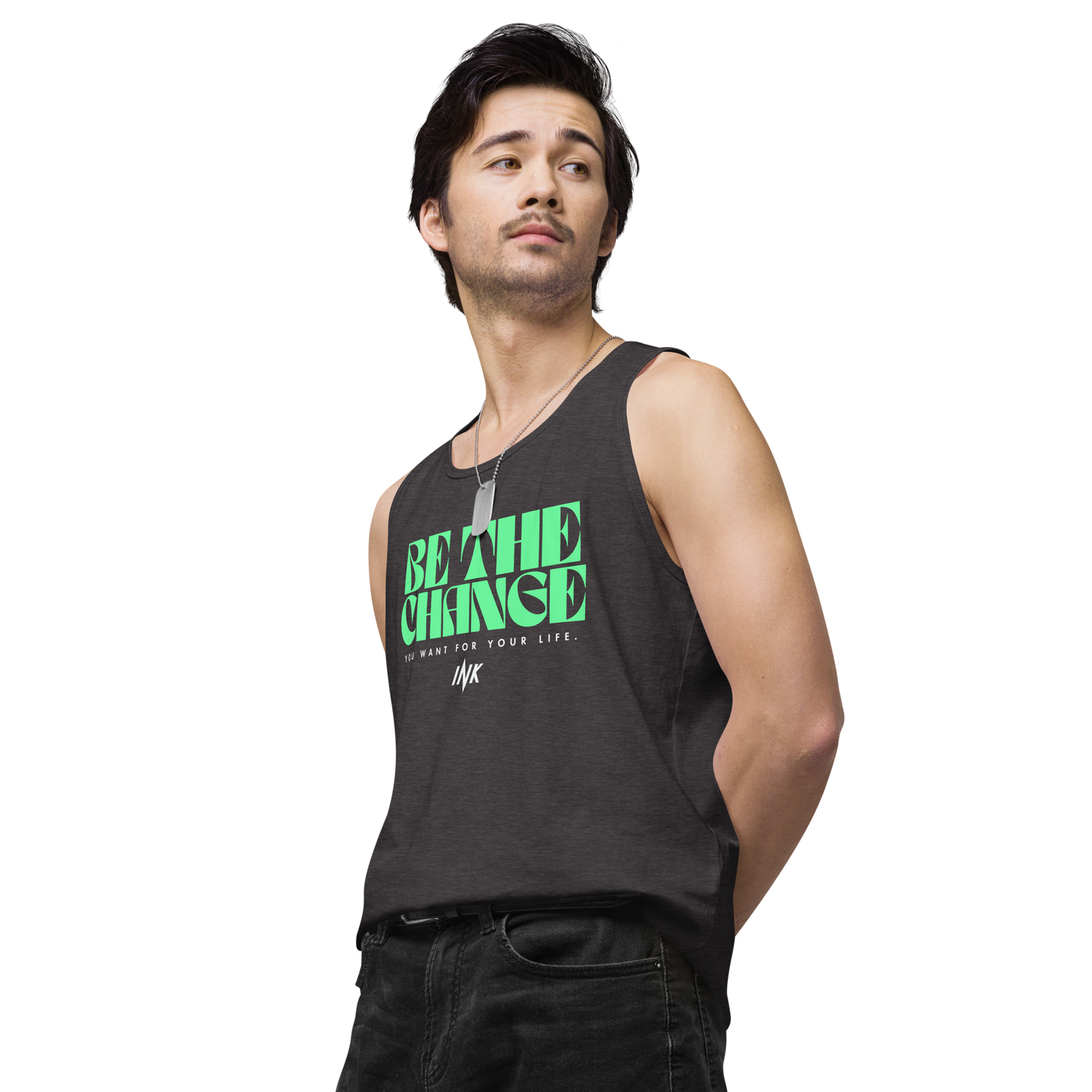 "Be The Change" EliteBlend Premium Tank Top