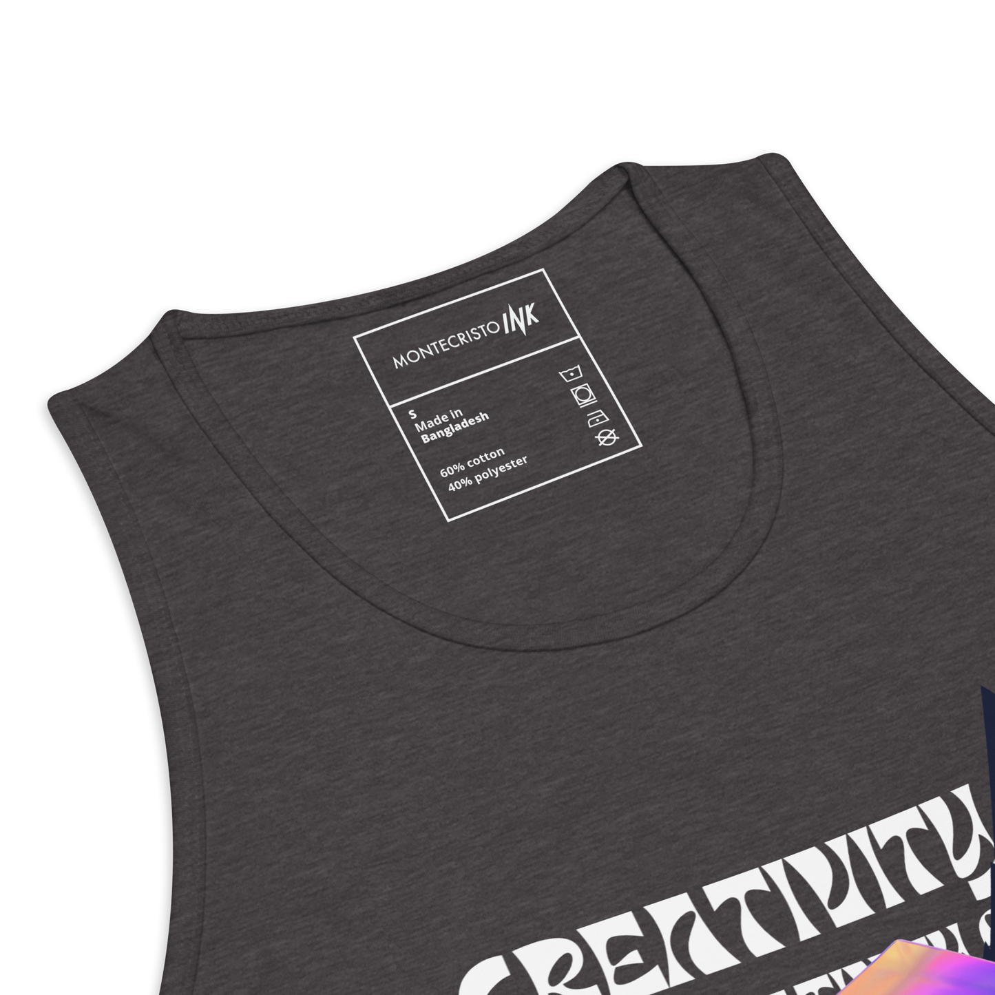 EliteBlend Premium Tank Top with Iconic "Cube of Creativity" print