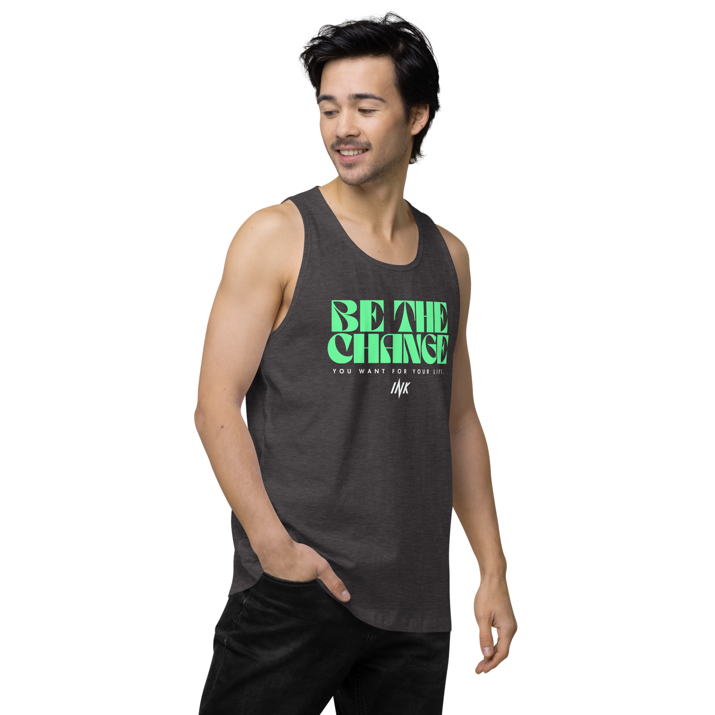 "Be The Change" EliteBlend Premium Tank Top