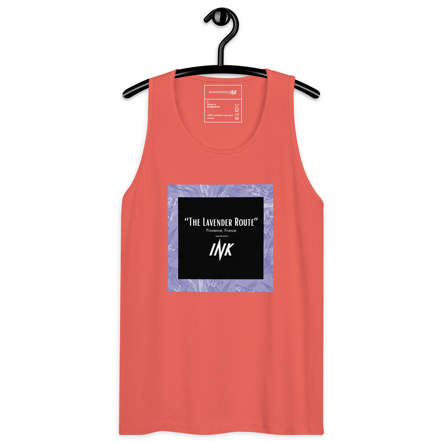 “The Lavender Route” motif EliteBlend Premium Tank Top