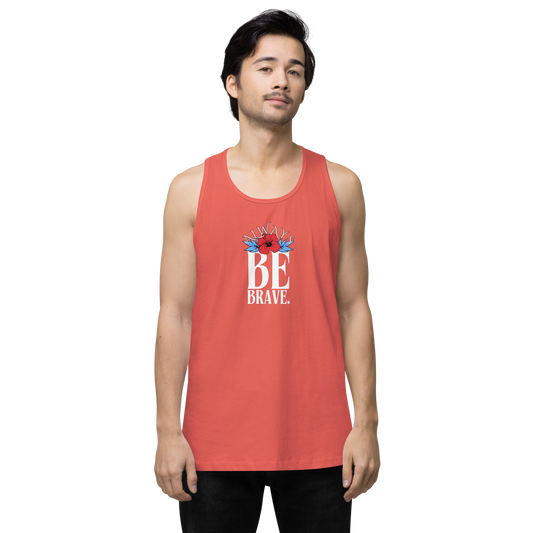 EliteBlend Premium Tank Top with “Always Be Brave” design