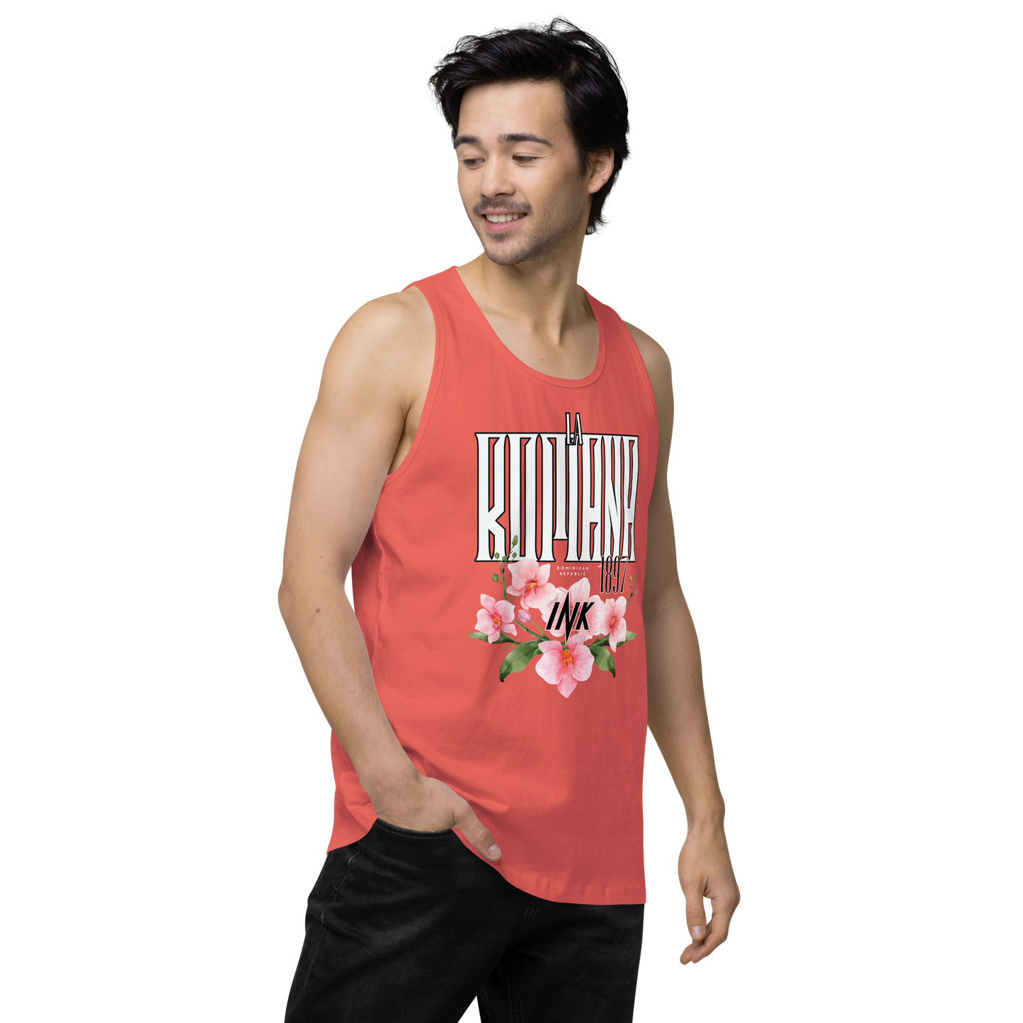 EliteBlend Premium Tank Top with “La Romana, 1897” motif