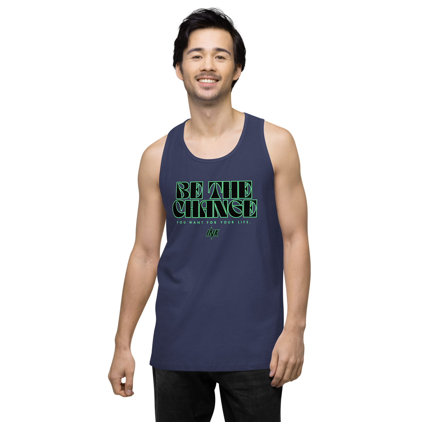 "Be The Change" EliteBlend Premium Tank Top