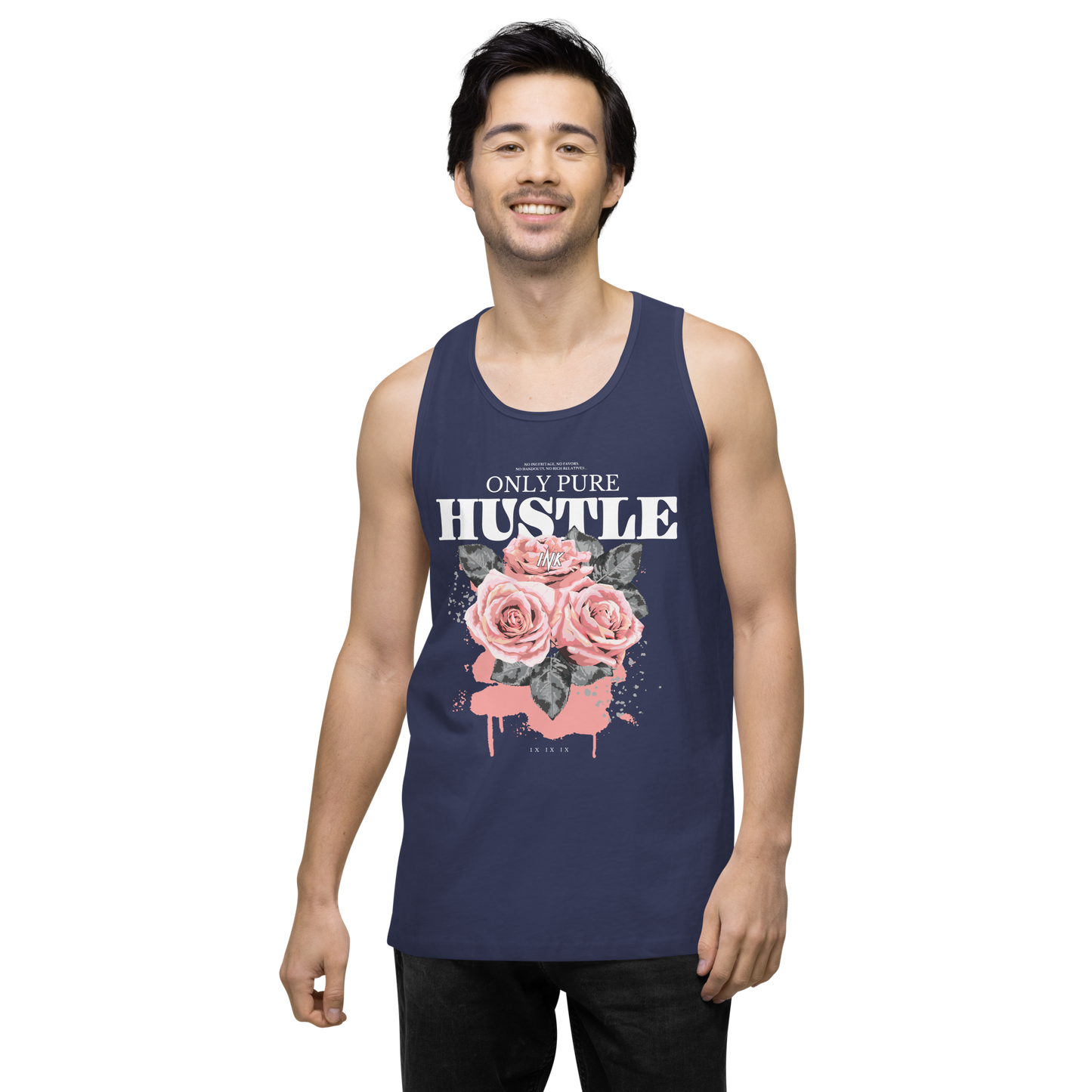 EliteBlend Premium Tank Top with "Only Pure Hustle" motif