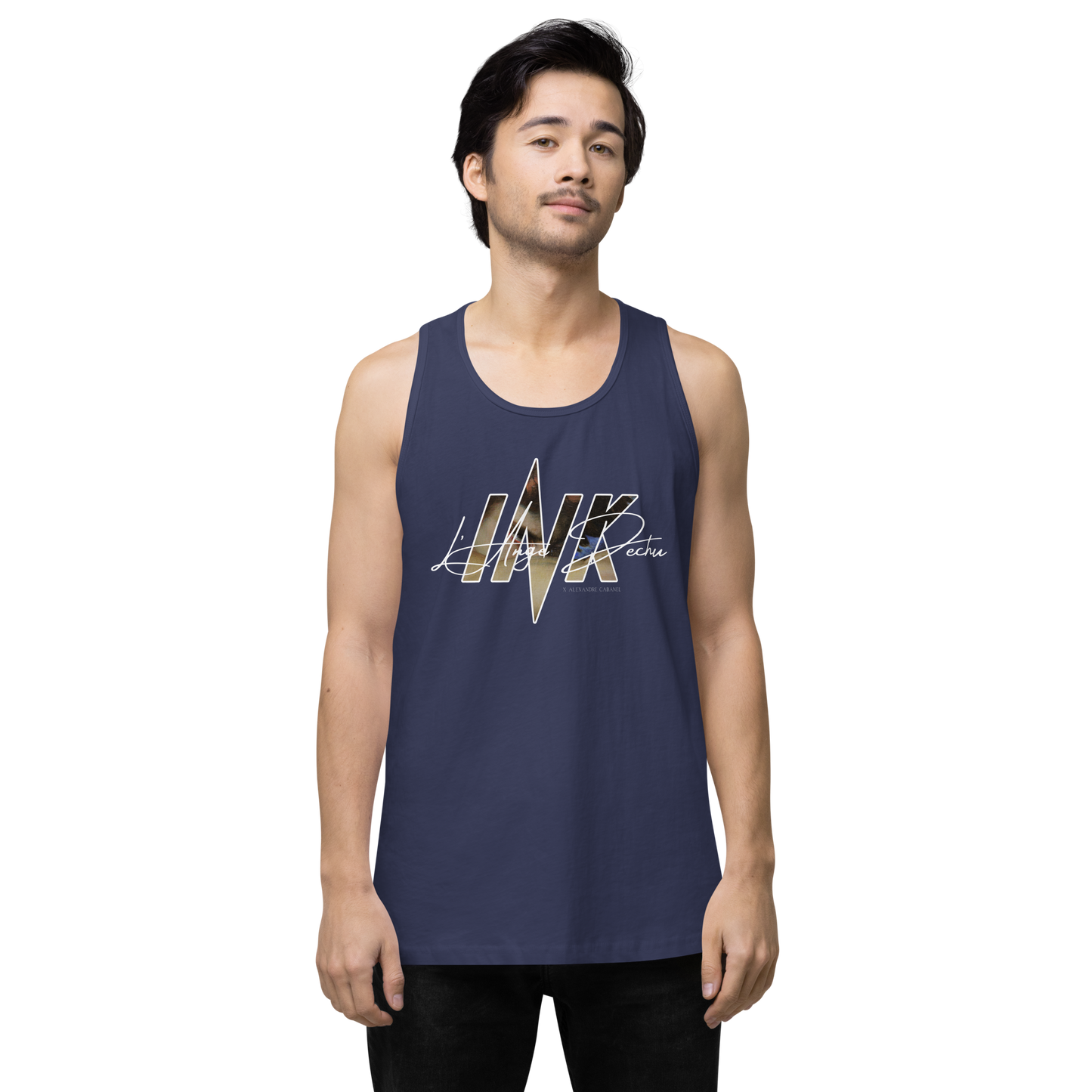 “L'Ange Dechu x Alexandre Cabanel” motif EliteBlend Premium Tank Top