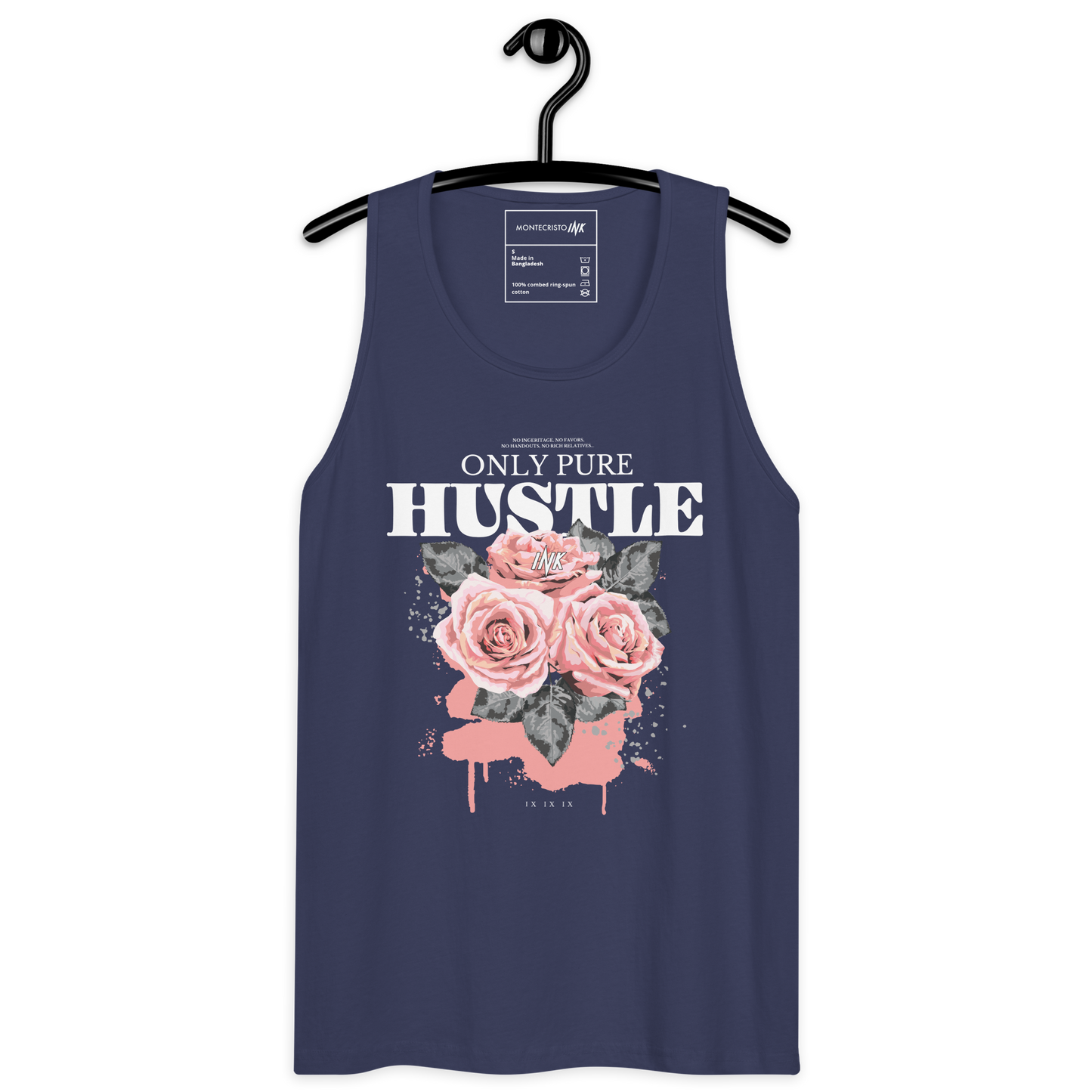 EliteBlend Premium Tank Top with "Only Pure Hustle" motif