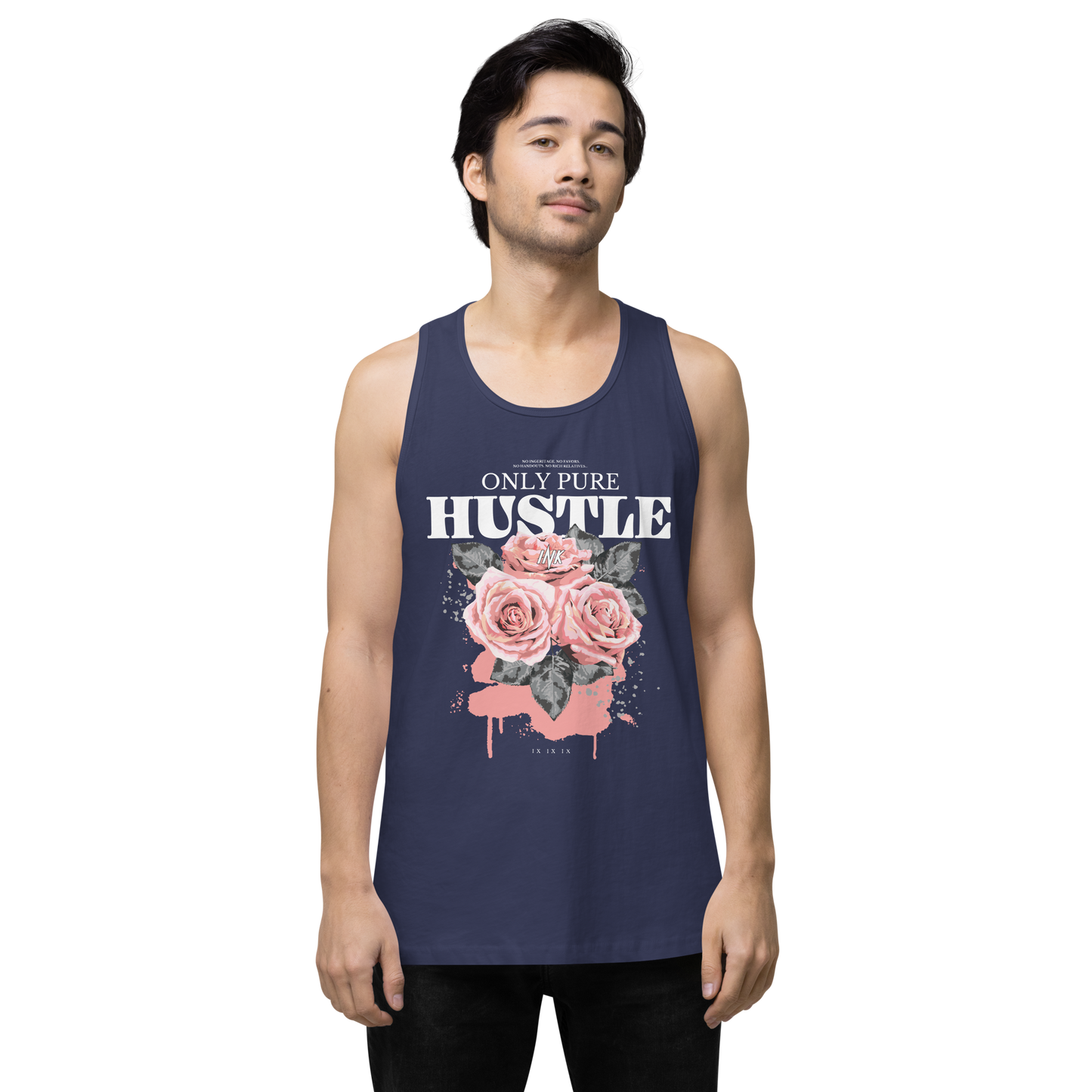 EliteBlend Premium Tank Top with "Only Pure Hustle" motif