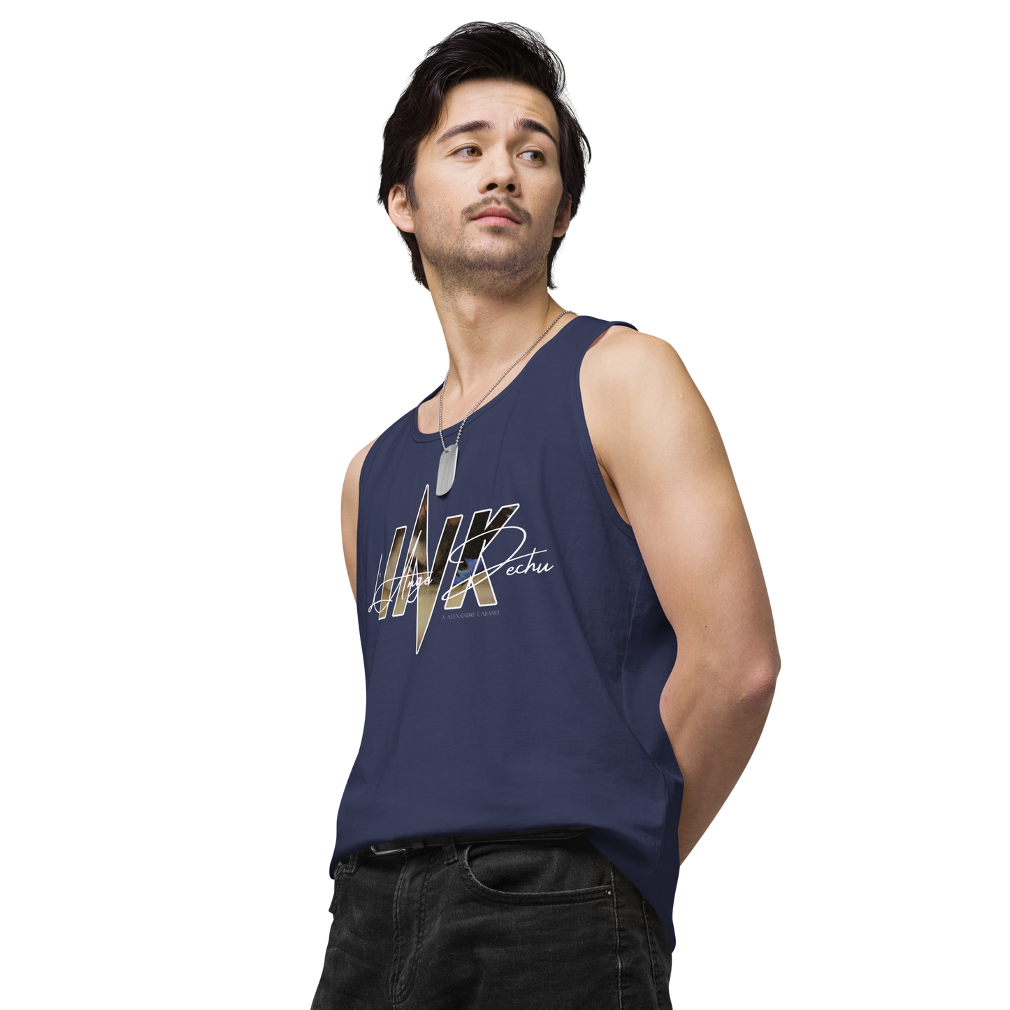 “L'Ange Dechu x Alexandre Cabanel” motif EliteBlend Premium Tank Top