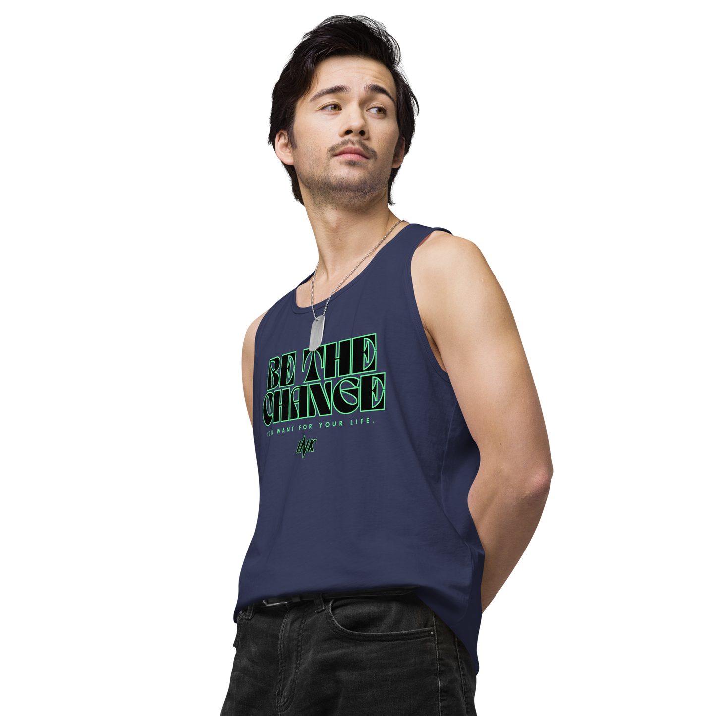 "Be The Change" EliteBlend Premium Tank Top