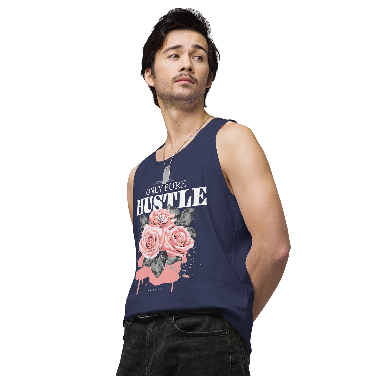 EliteBlend Premium Tank Top with "Only Pure Hustle" motif