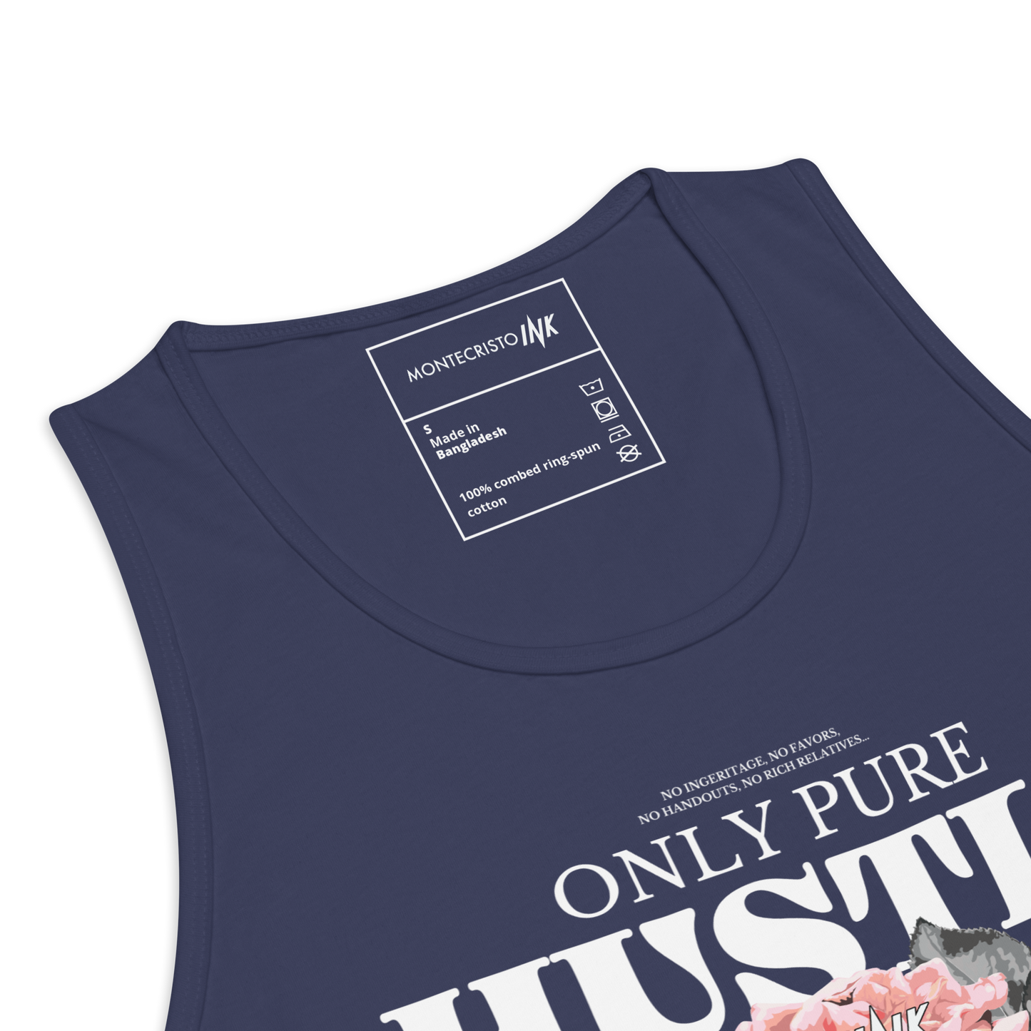 EliteBlend Premium Tank Top with "Only Pure Hustle" motif