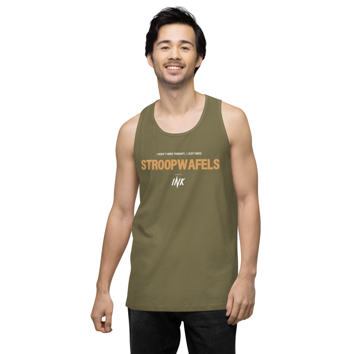 "I Don't Need Therapy, I Just Need STROOPWAFELS" EliteBlend Premium Tank Top