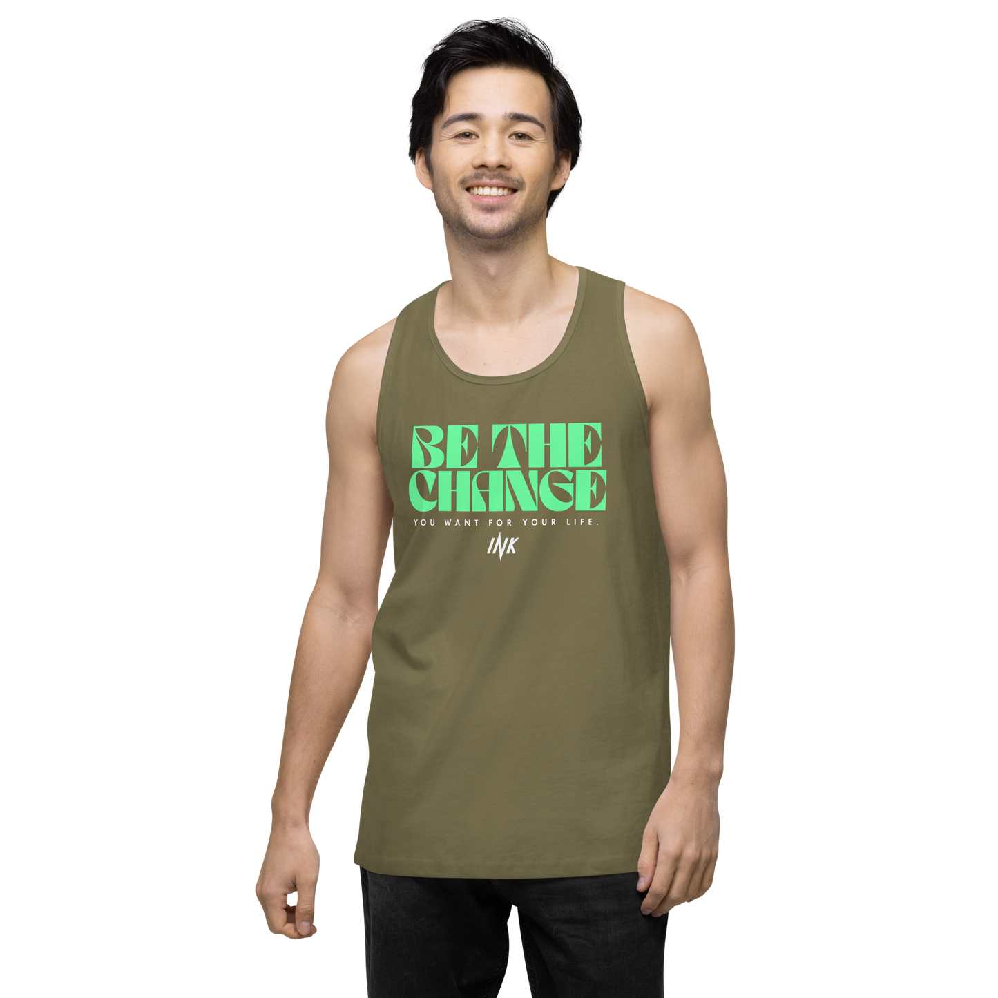 "Be The Change" EliteBlend Premium Tank Top