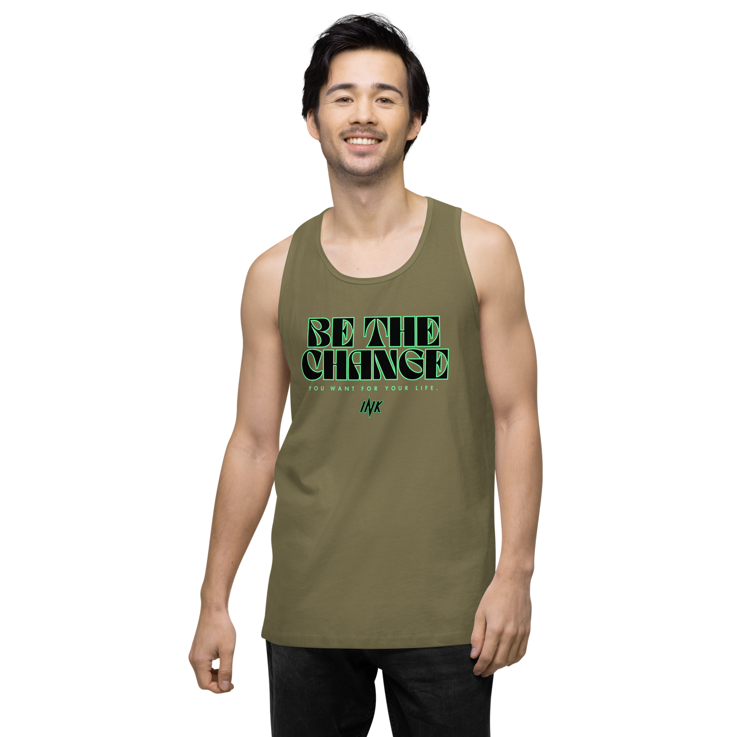 "Be The Change" EliteBlend Premium Tank Top