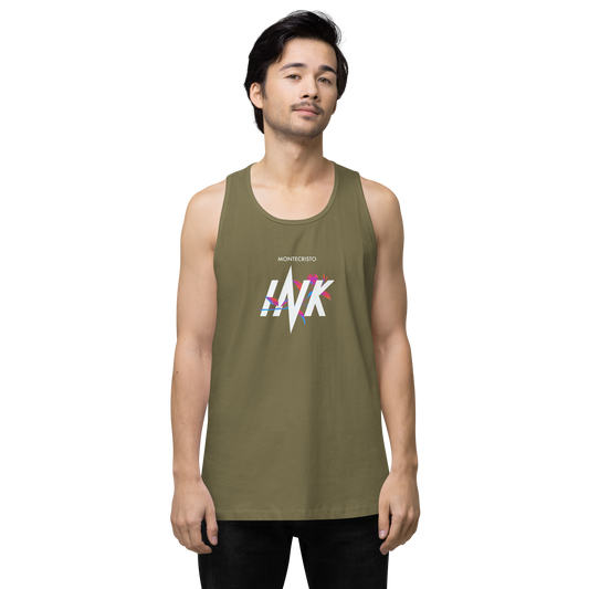 EliteBlend Premium Tank Top with "Montecristo Ink Floral" motif