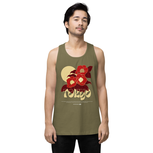 “Tokyo” print EliteBlend Premium Tank Top