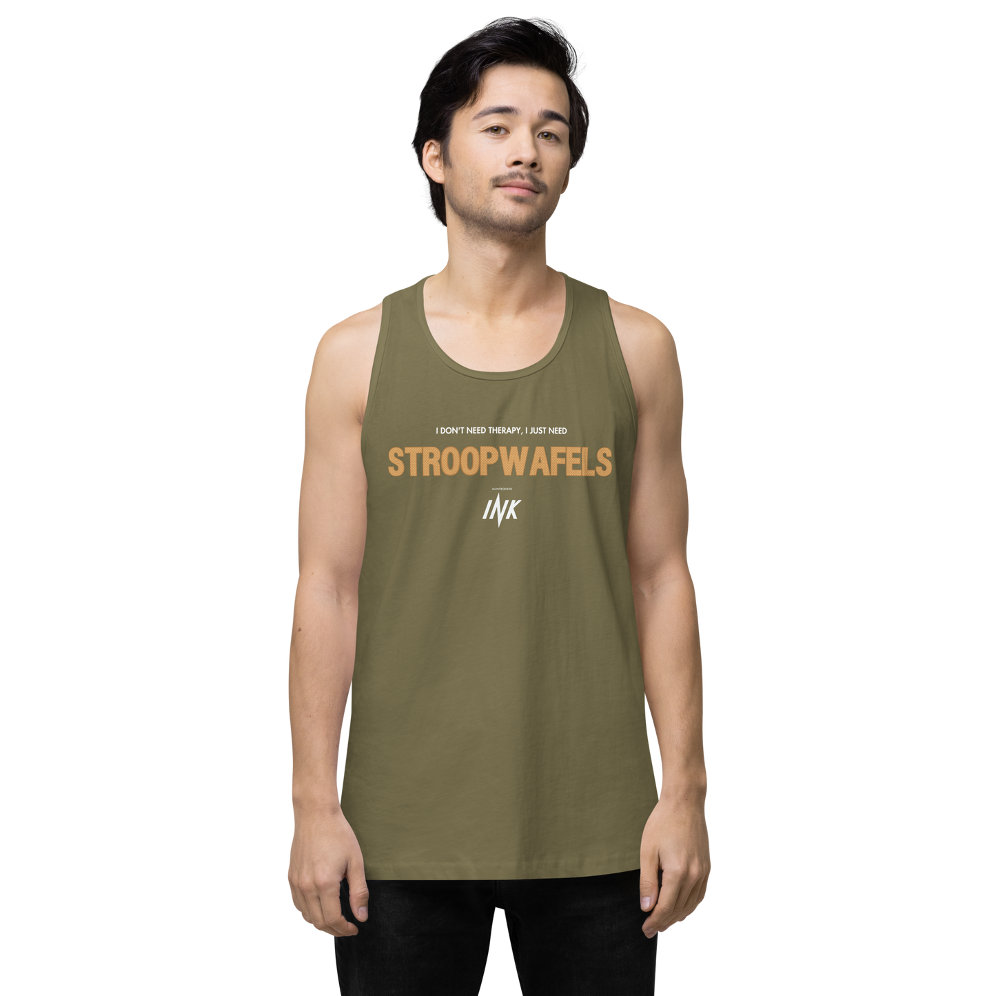 "I Don't Need Therapy, I Just Need STROOPWAFELS" EliteBlend Premium Tank Top