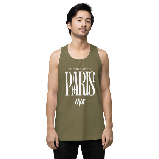 EliteBlend Premium Tank Top with “Arc de Triomphe, Paris” motif