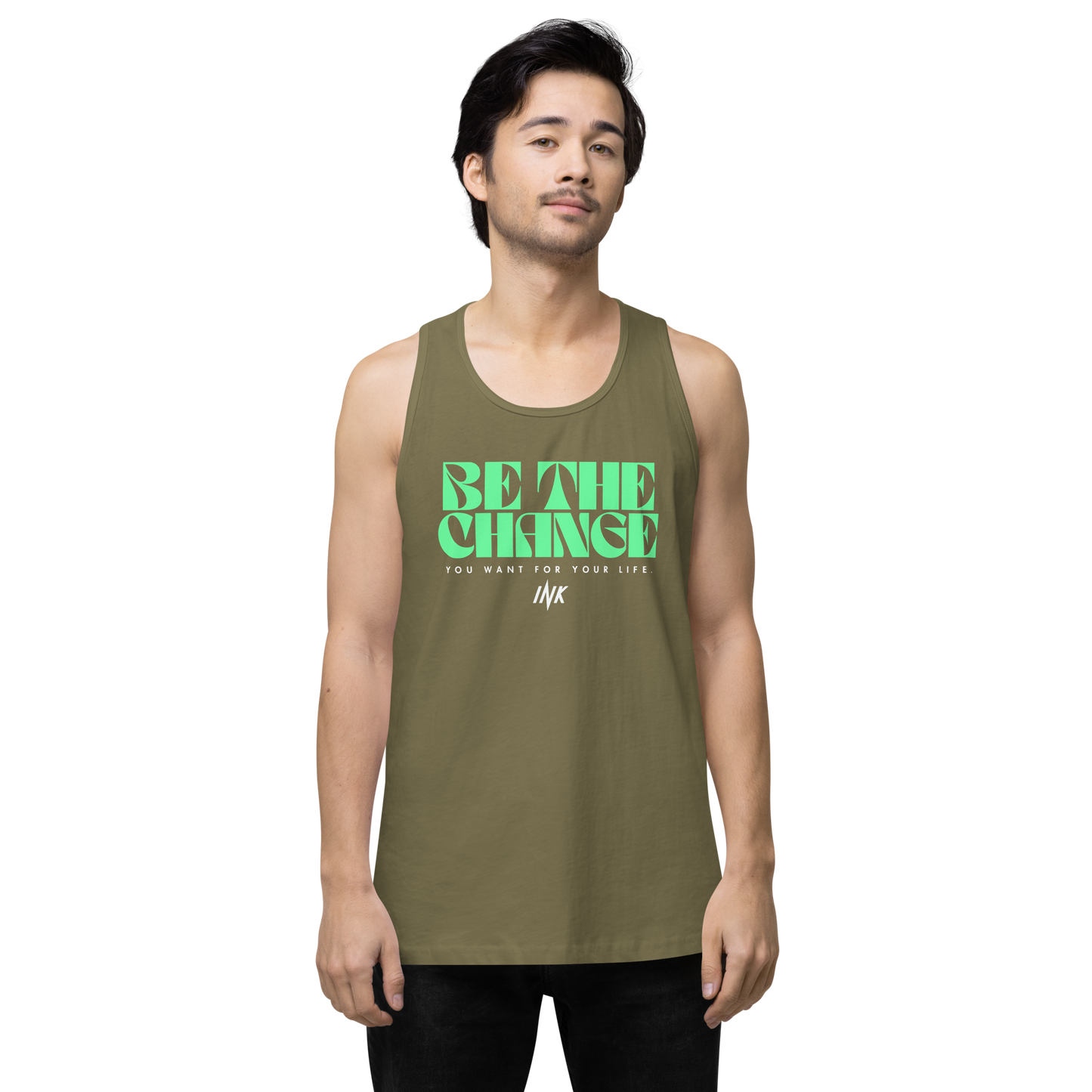 "Be The Change" EliteBlend Premium Tank Top