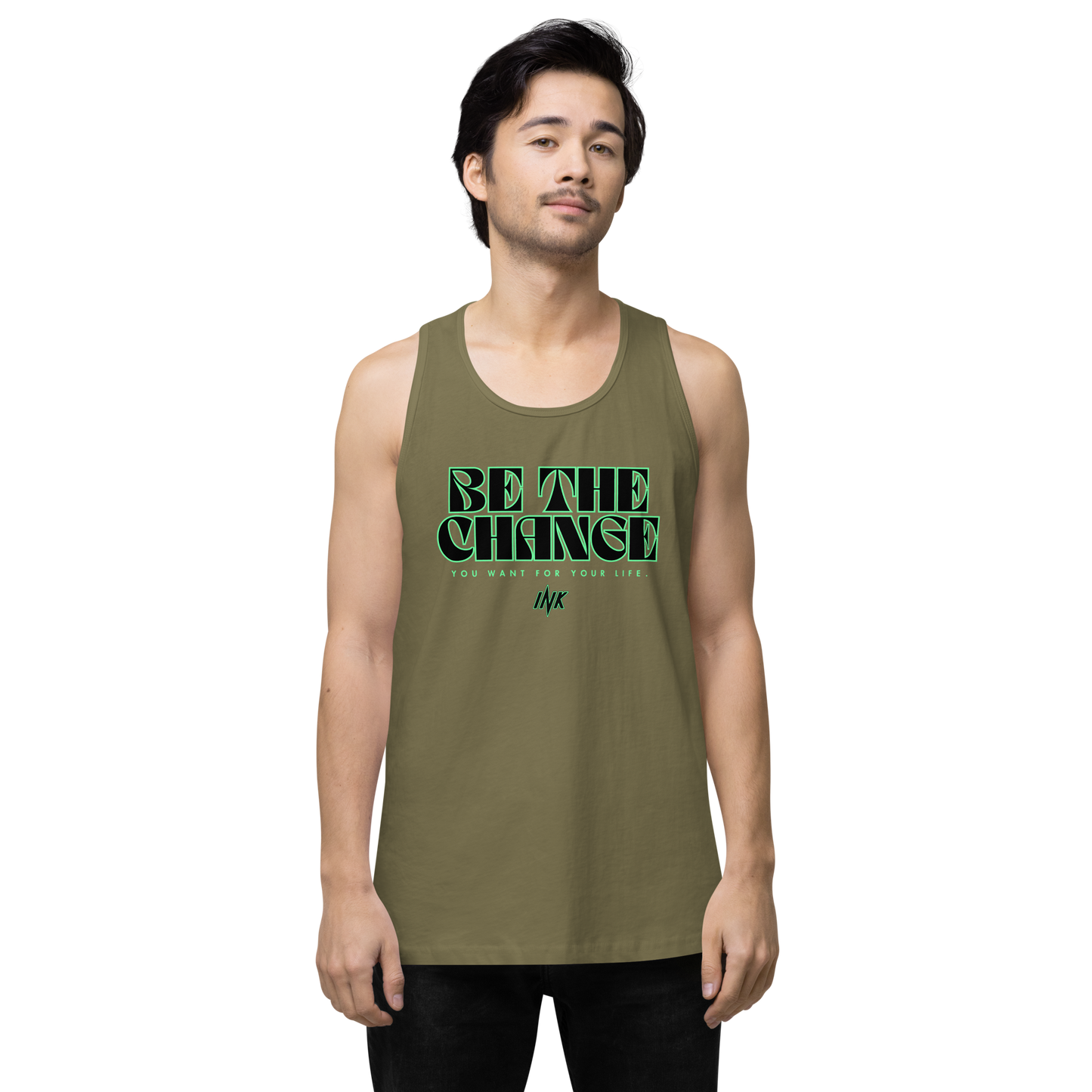 "Be The Change" EliteBlend Premium Tank Top