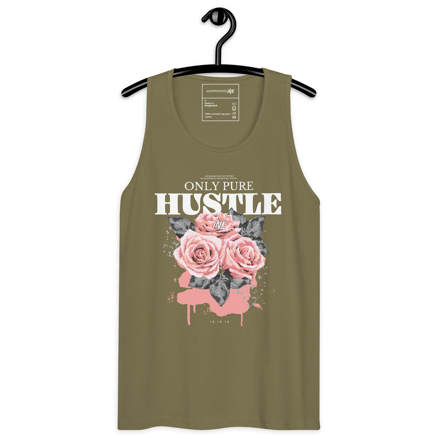 EliteBlend Premium Tank Top with "Only Pure Hustle" motif