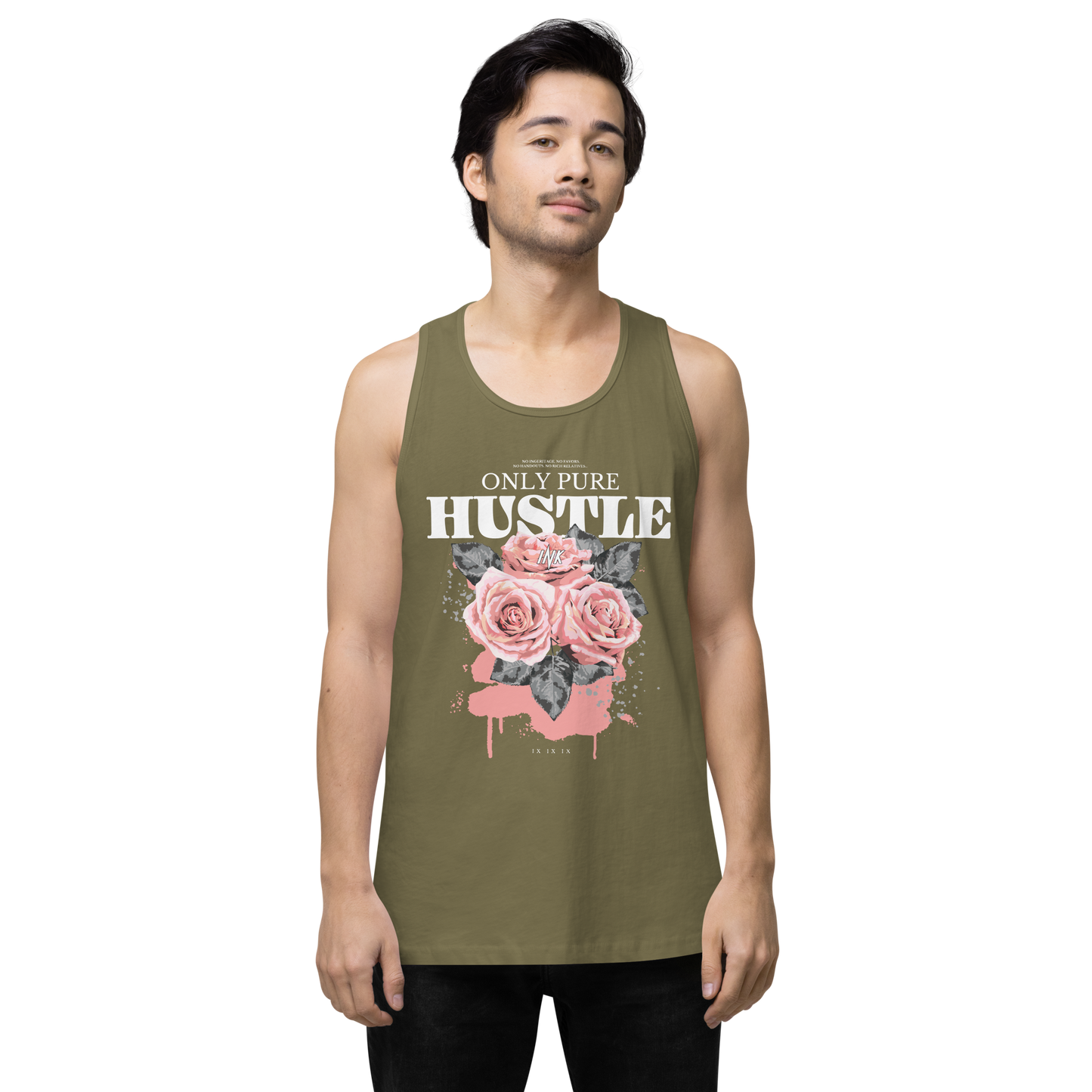 EliteBlend Premium Tank Top with "Only Pure Hustle" motif