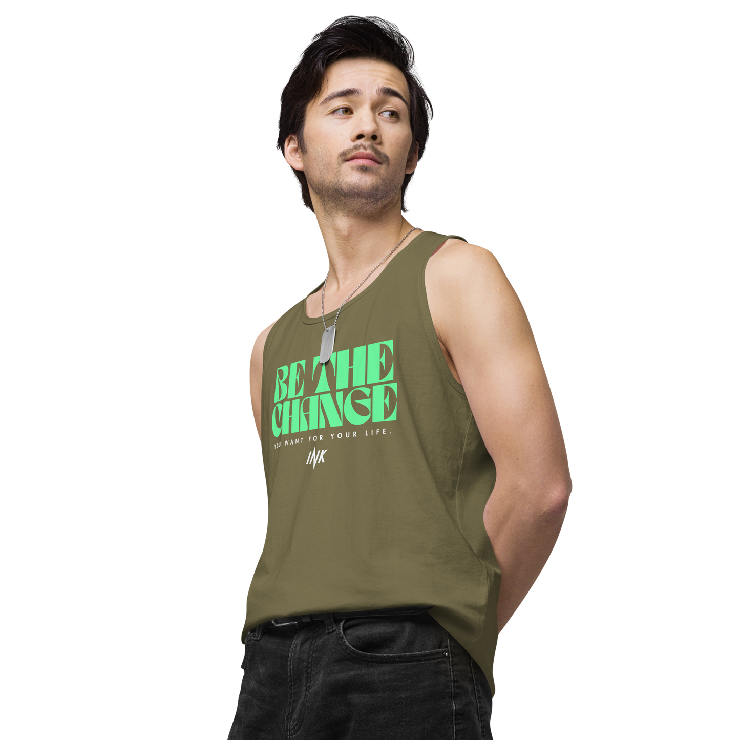 "Be The Change" EliteBlend Premium Tank Top