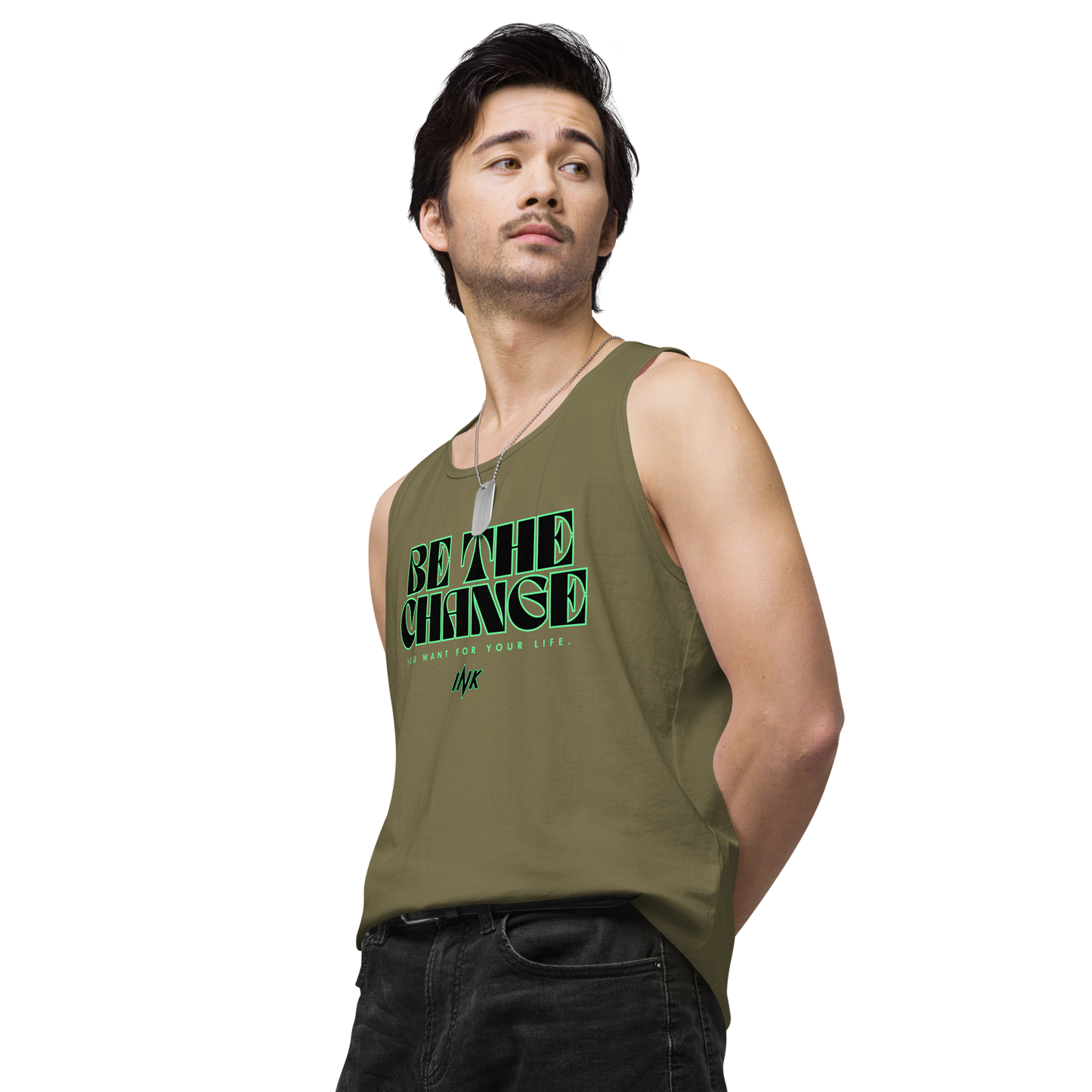 "Be The Change" EliteBlend Premium Tank Top