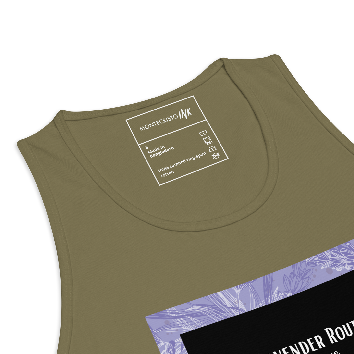 “The Lavender Route” motif EliteBlend Premium Tank Top