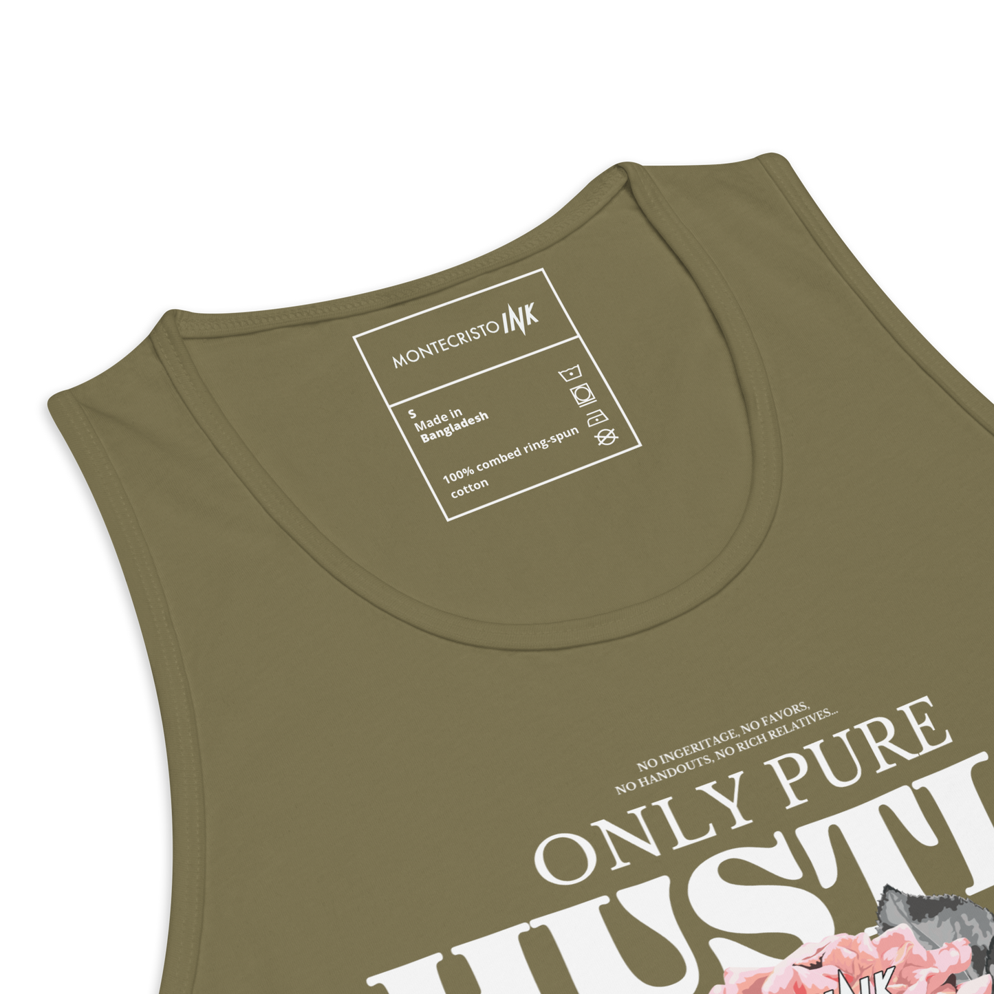 EliteBlend Premium Tank Top with "Only Pure Hustle" motif