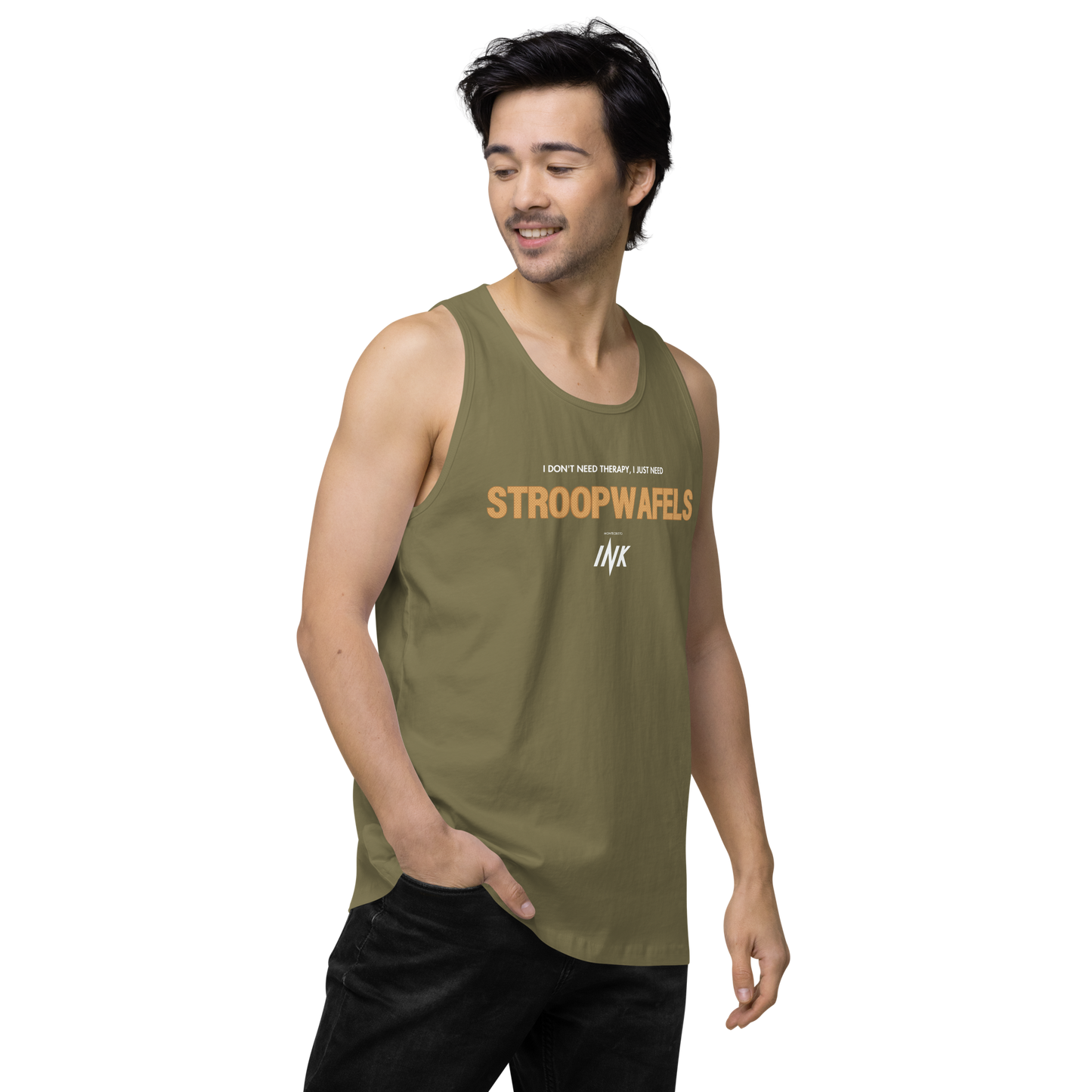 "I Don't Need Therapy, I Just Need STROOPWAFELS" EliteBlend Premium Tank Top