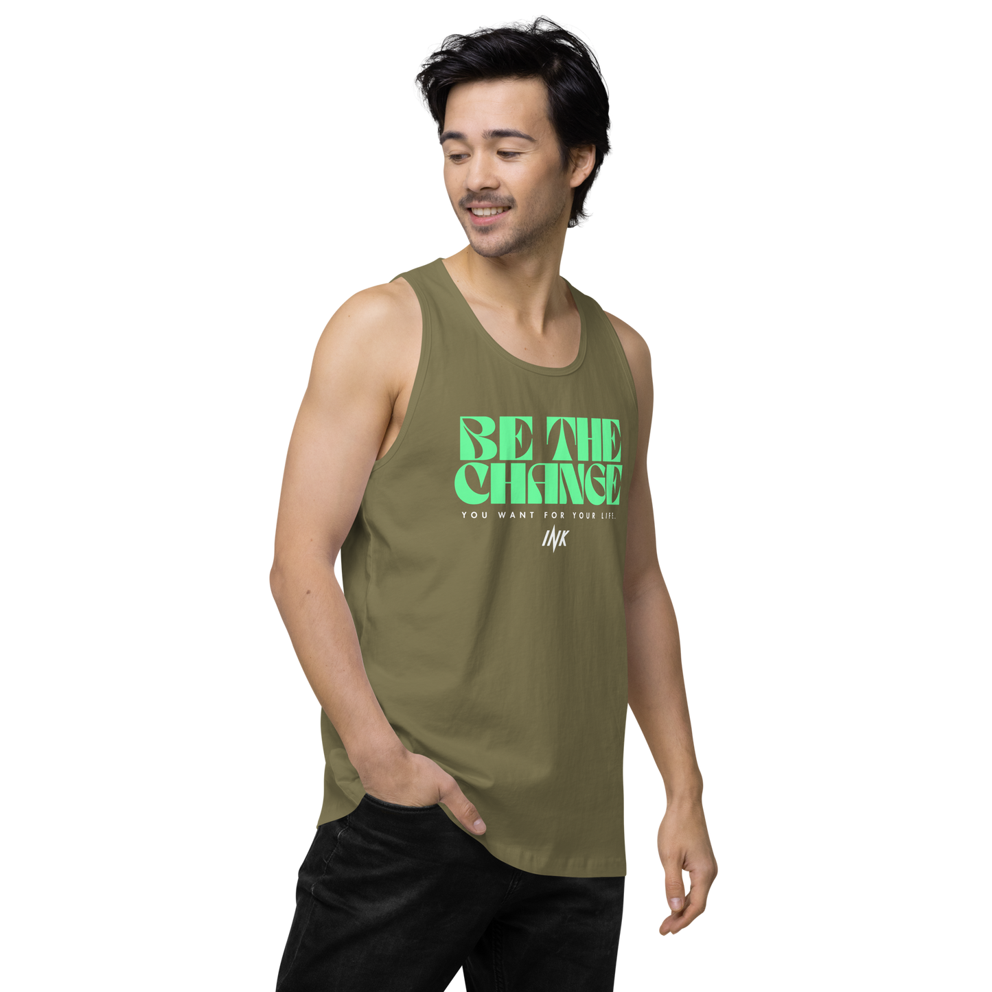 "Be The Change" EliteBlend Premium Tank Top