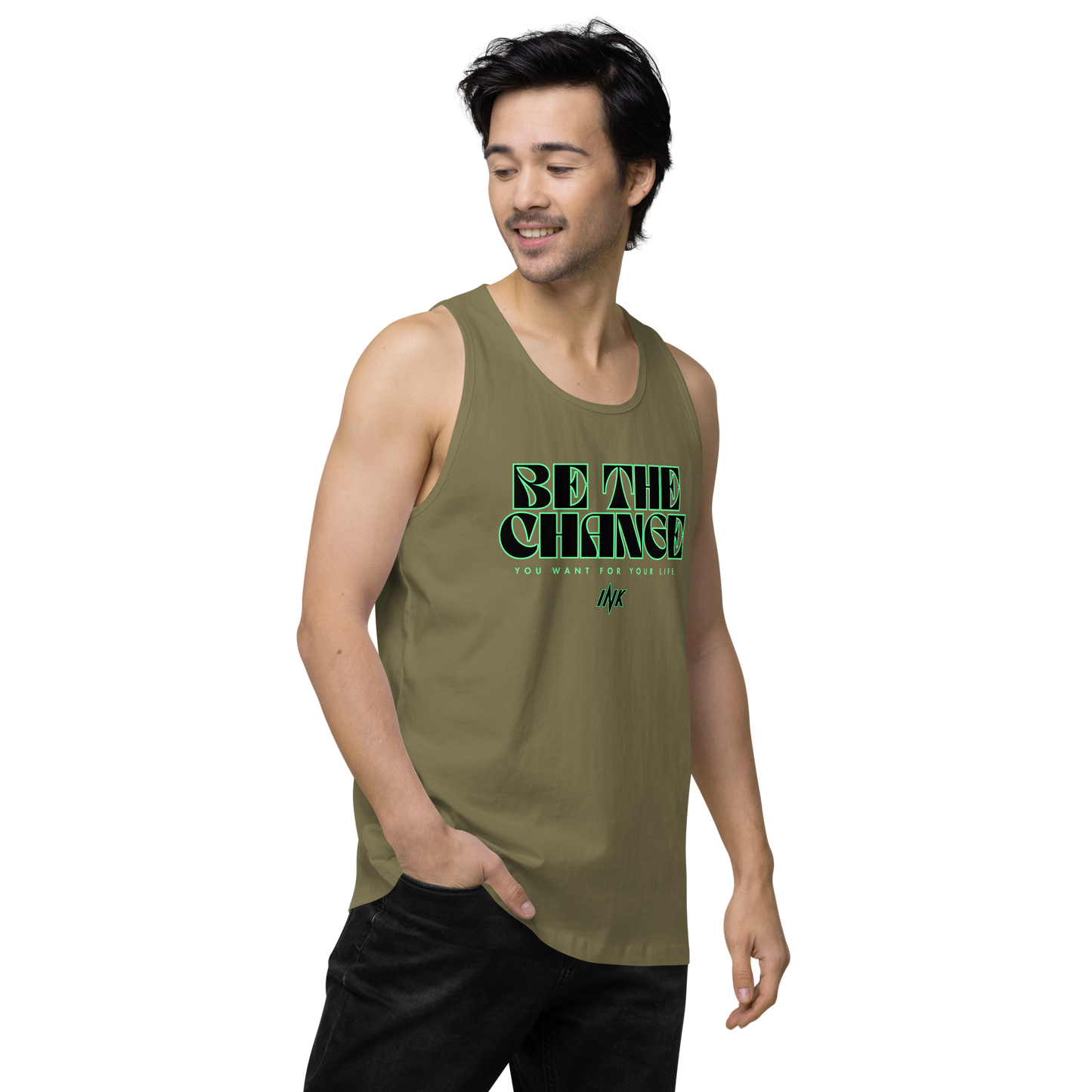 "Be The Change" EliteBlend Premium Tank Top